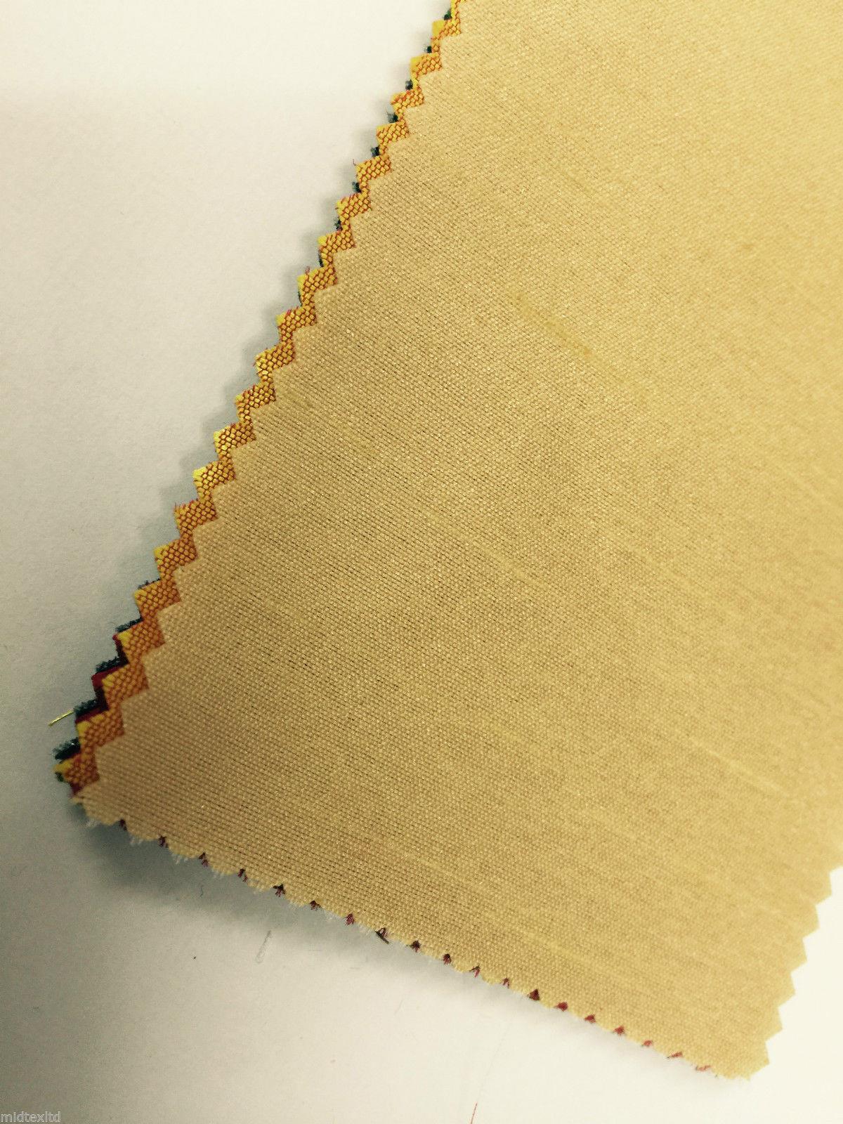 Faux Dupion Raw Silk Fabric - 100% Polyester Plain M410