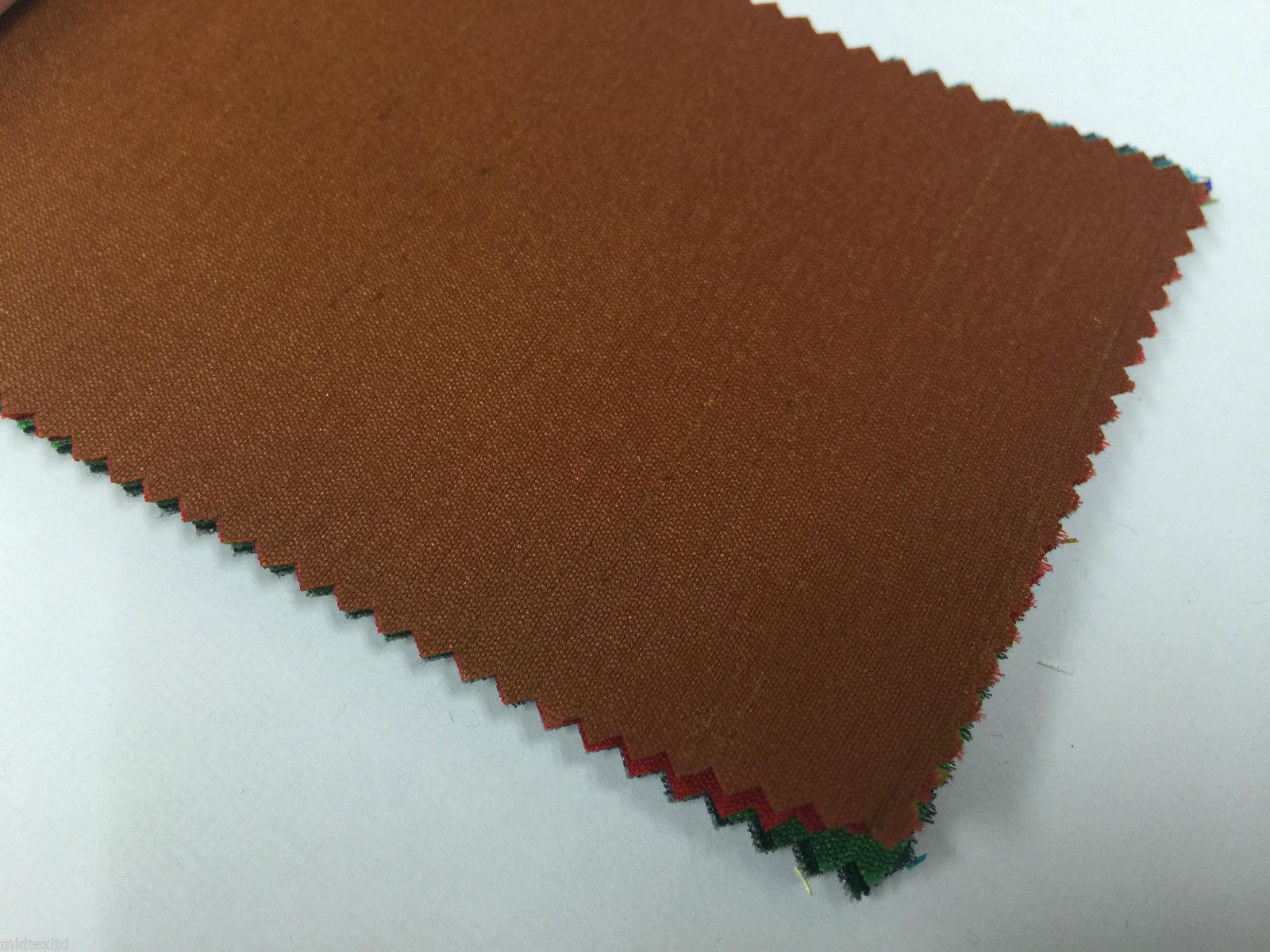 Faux Dupion Raw Silk Fabric - 100% Polyester Plain M410