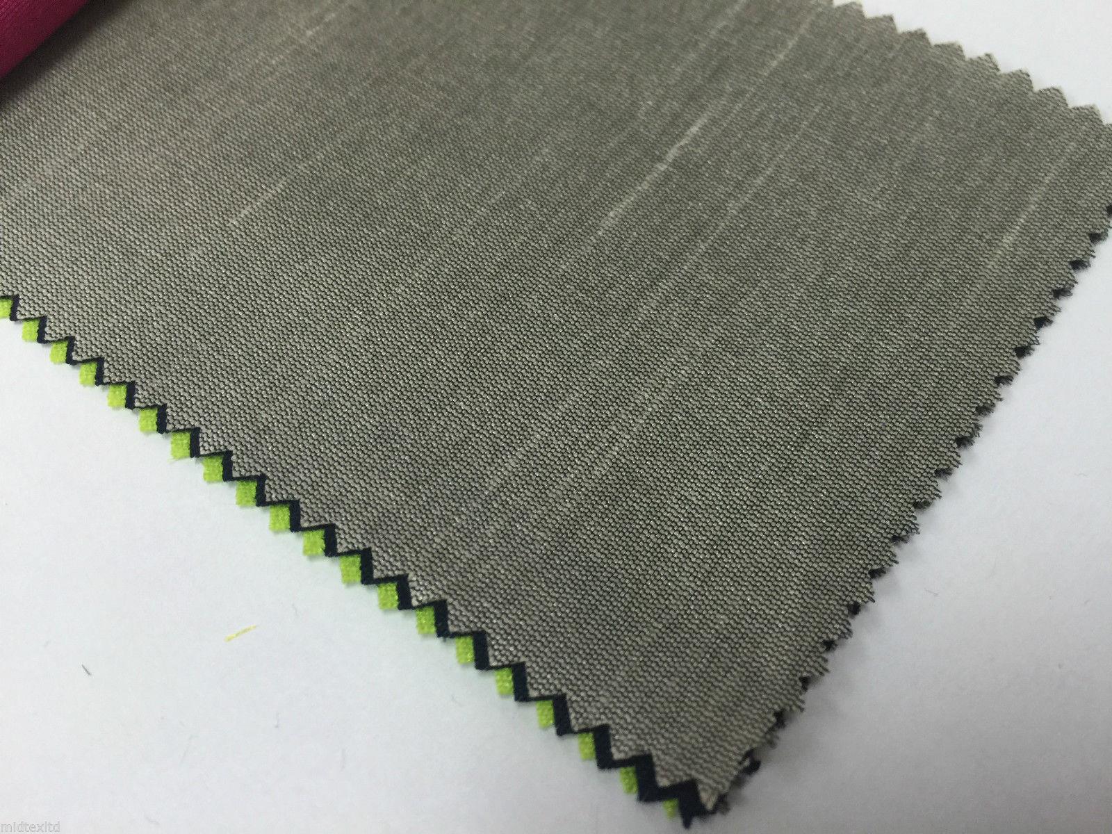 Faux Dupion Raw Silk Fabric - 100% Polyester Plain M410