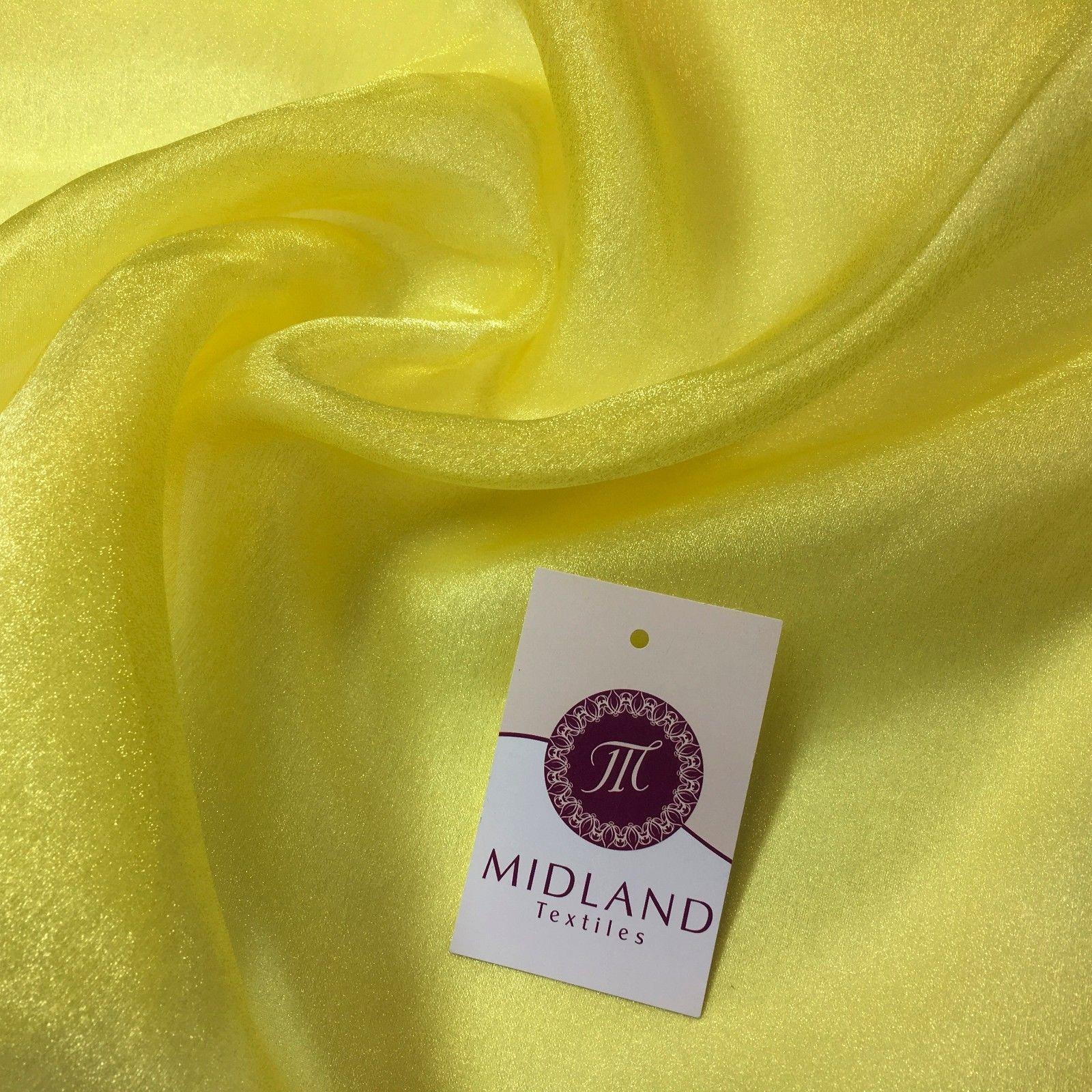 CRYSTAL ORGANZA WEDDING BRIDAL DANCE VEIL DRESS FABRIC MATERIAL 45' WIDE M111