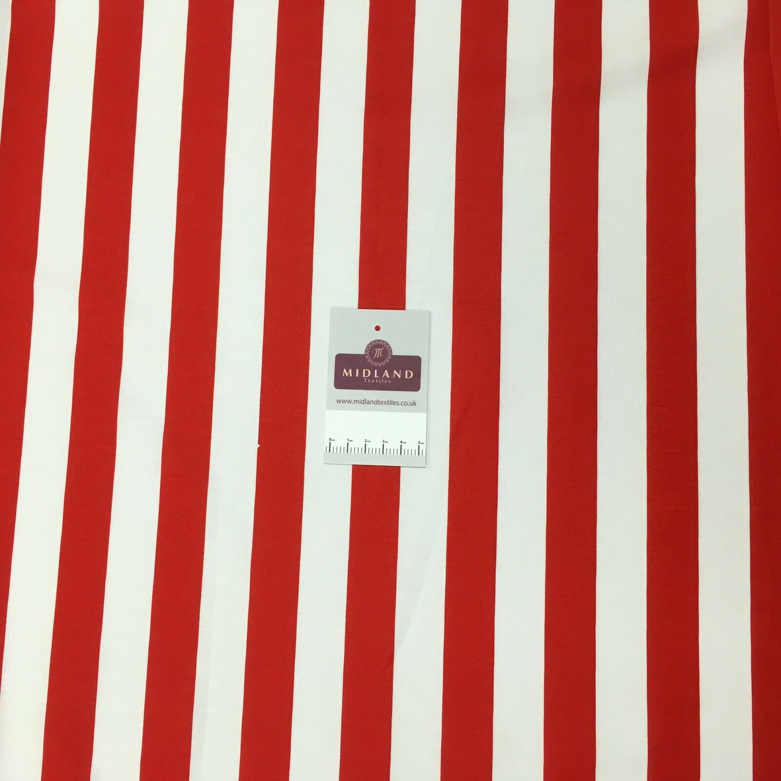 2.5cm Candy Striped Cotton Poplin shirting, dress Fabric M1490 Mtex