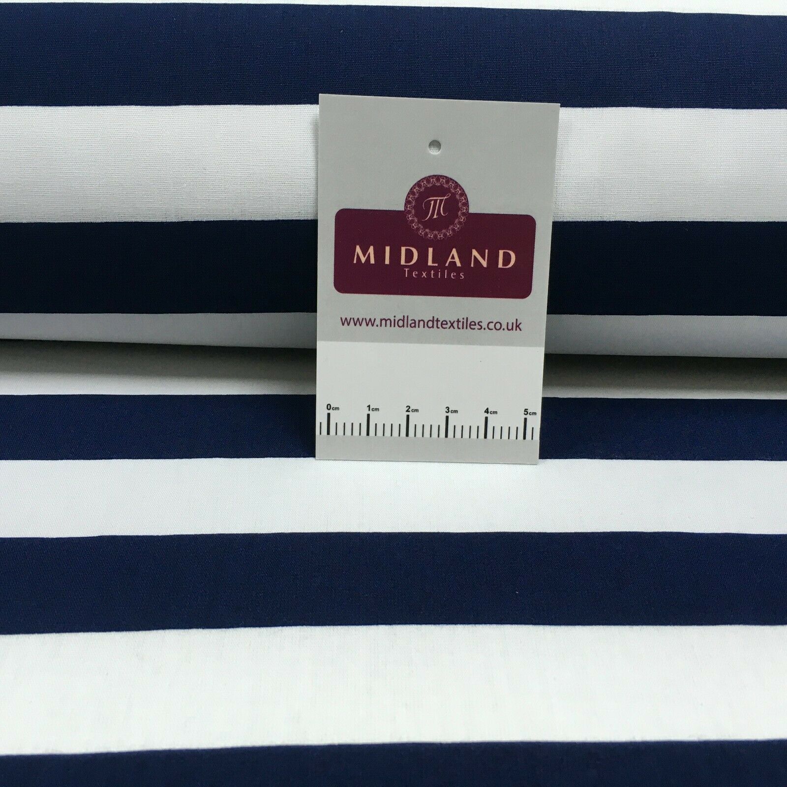 2.5cm Candy Striped Cotton Poplin shirting, dress Fabric M1490 Mtex