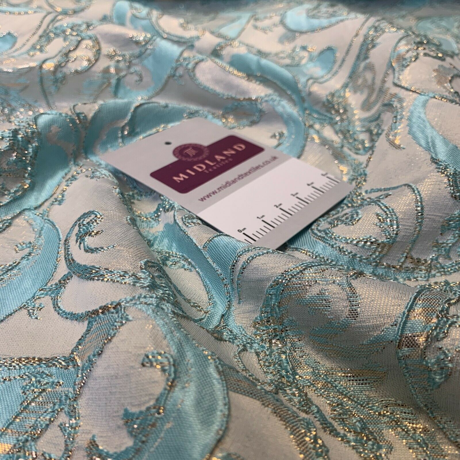 Lurex Ornamental Brocade wedding fabric M1498 Mtex