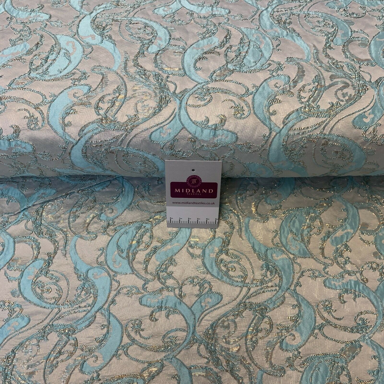 Lurex Ornamental Brocade wedding fabric M1498 Mtex