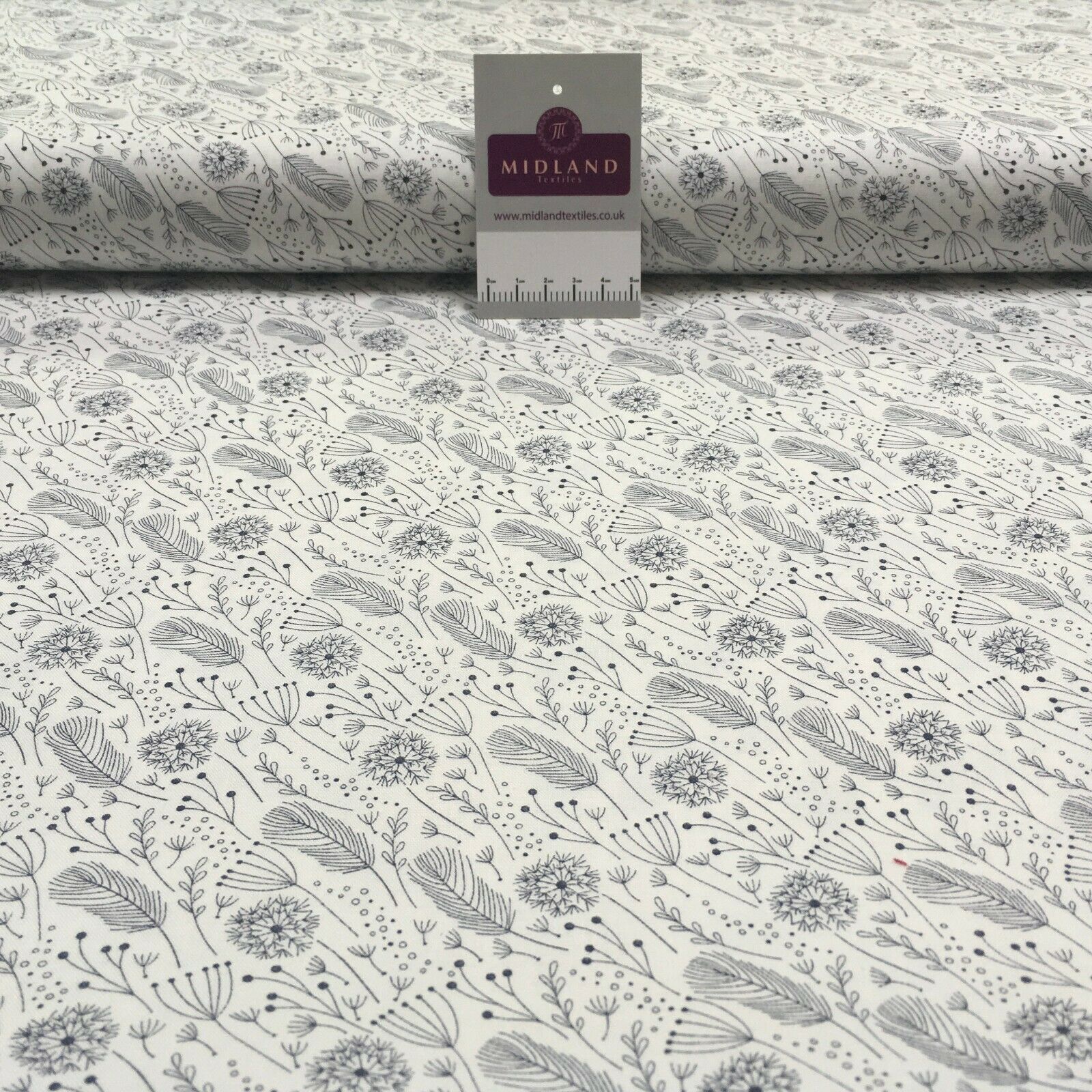 Dandelion printed Korean 100% cotton Patchwork craft mask Fabric MD1421 Mtex