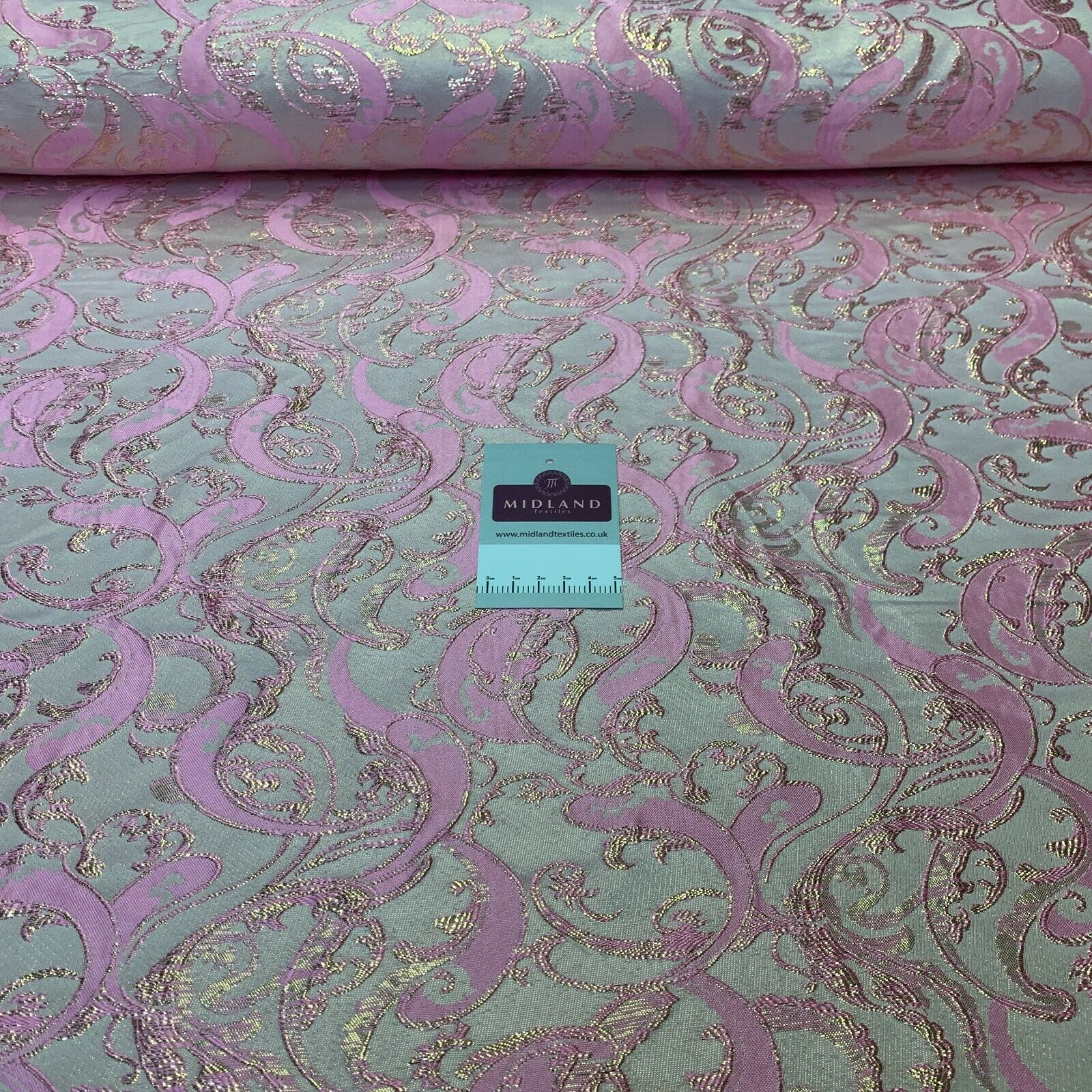 Lurex Ornamental Brocade wedding fabric M1498 Mtex
