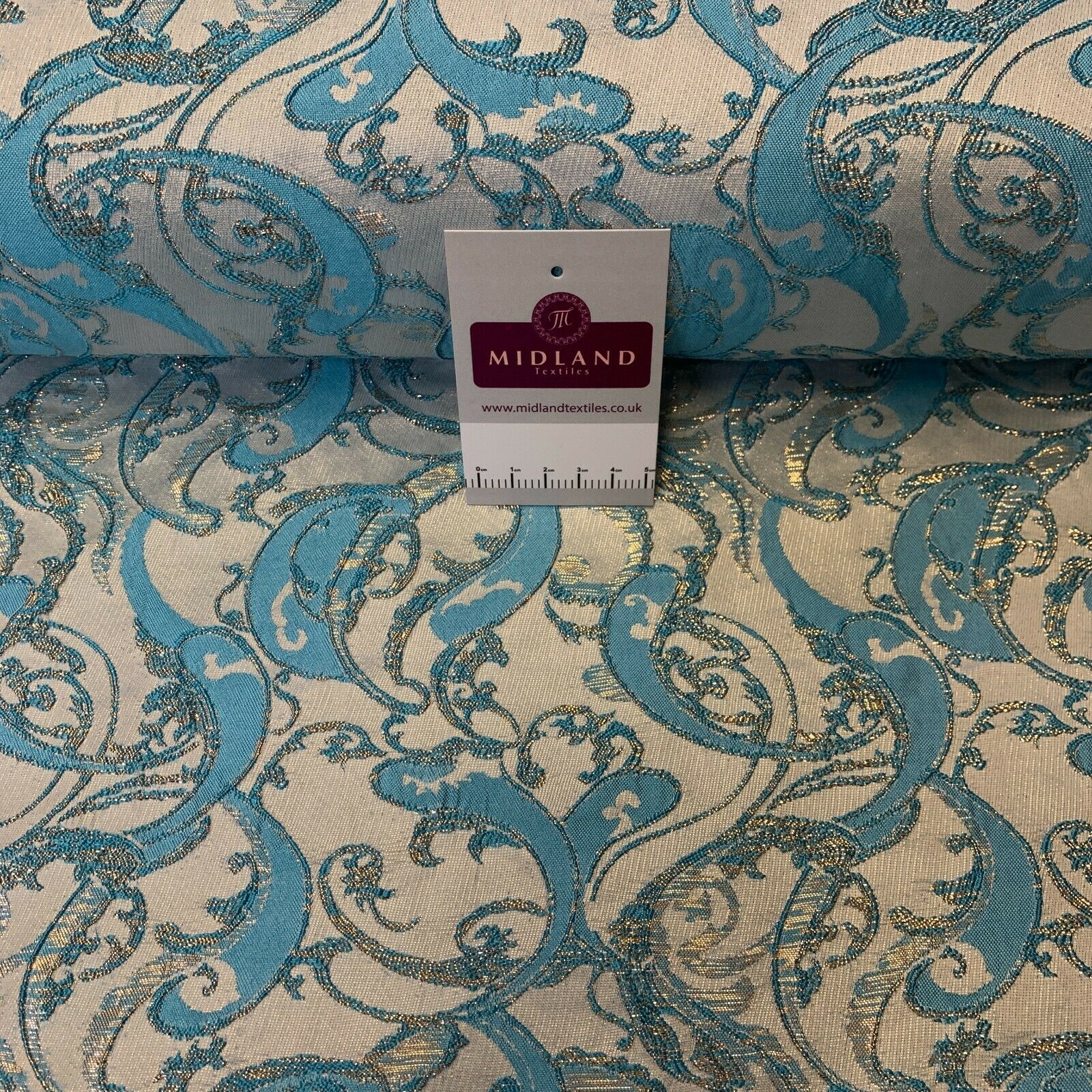 Lurex Ornamental Brocade wedding fabric M1498 Mtex