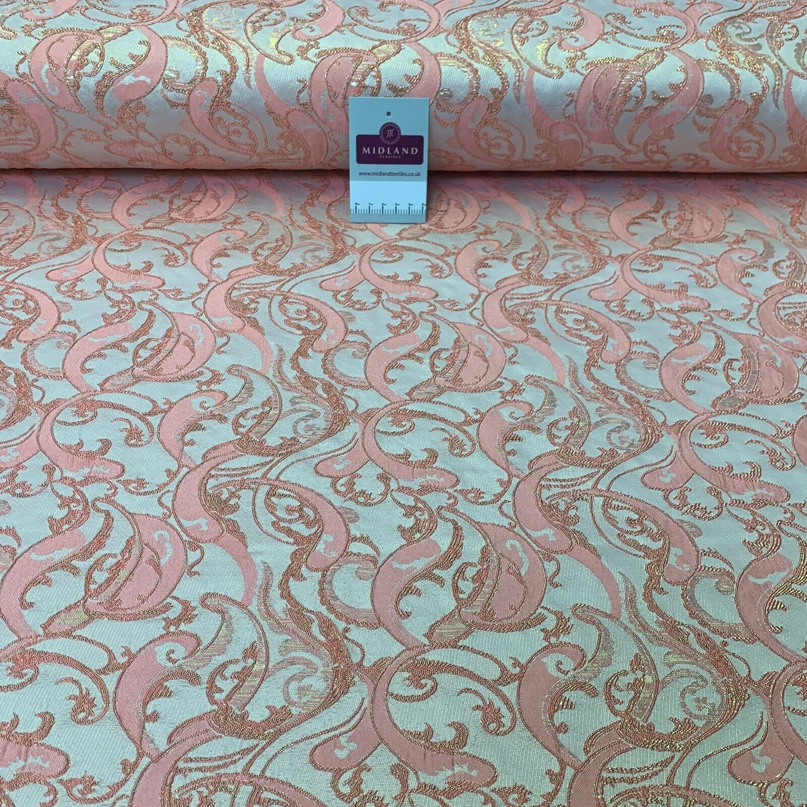 Lurex Ornamental Brocade wedding fabric M1498 Mtex