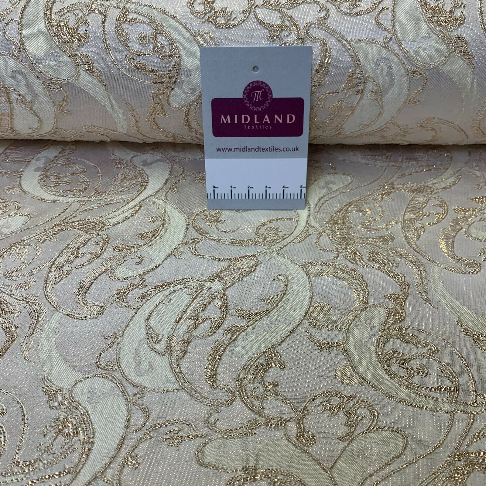 Lurex Ornamental Brocade wedding fabric M1498 Mtex