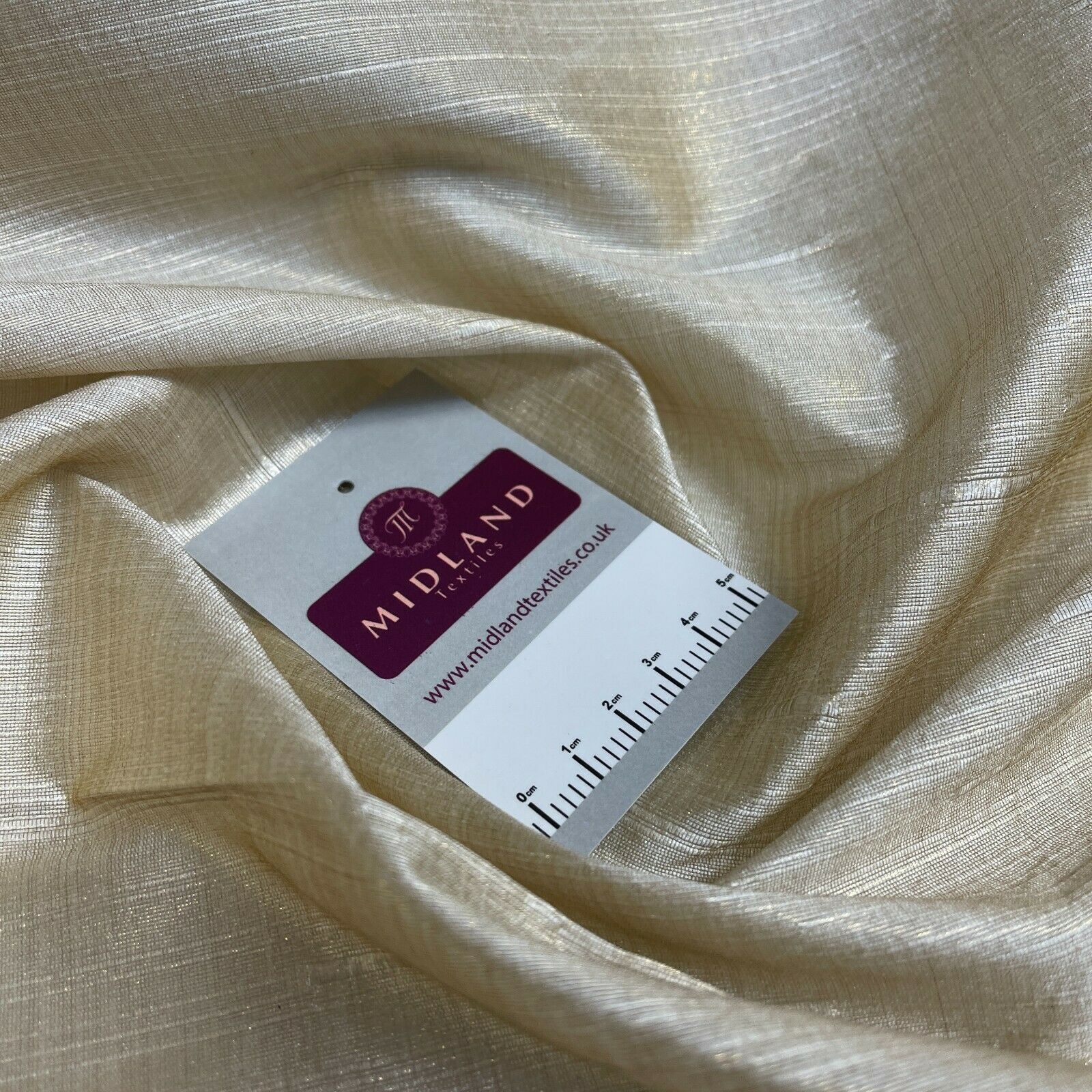 Gold Shimmer Raw Faux Silk Dupion Shantung Dress Fabric M1519 Mtex