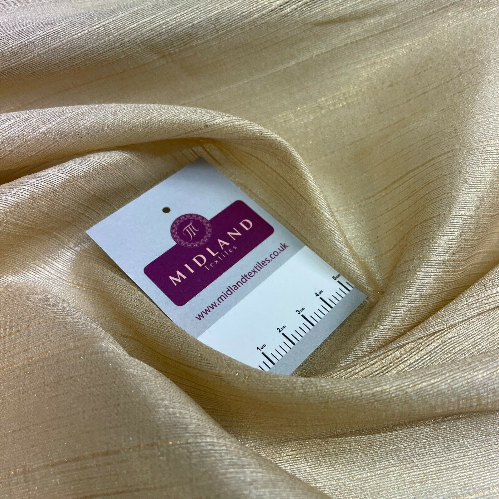 Gold Shimmer Raw Faux Silk Dupion Shantung Dress Fabric M1519 Mtex