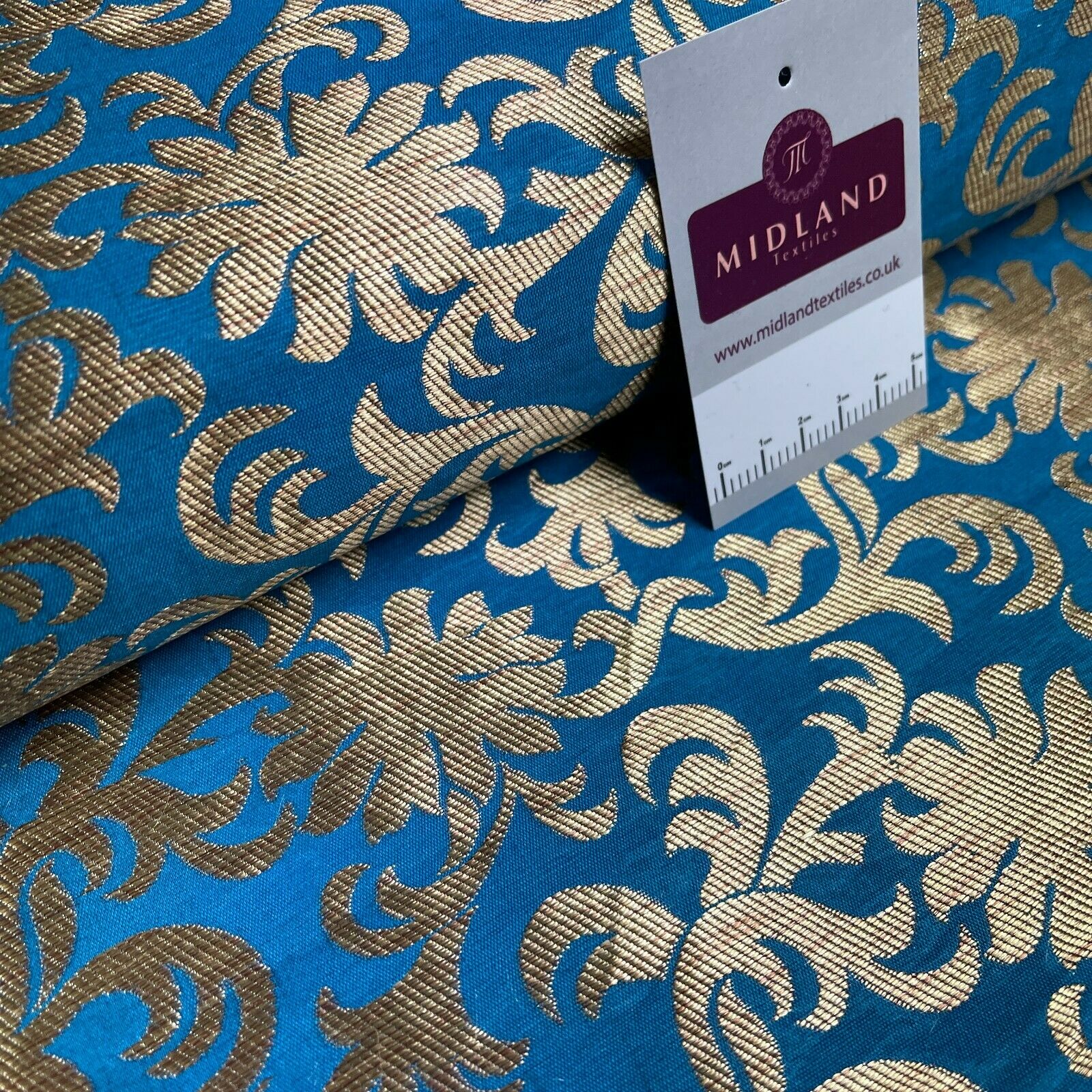 Floral ornamental Indian Brocade waistcoat fabric M1508 Mtex