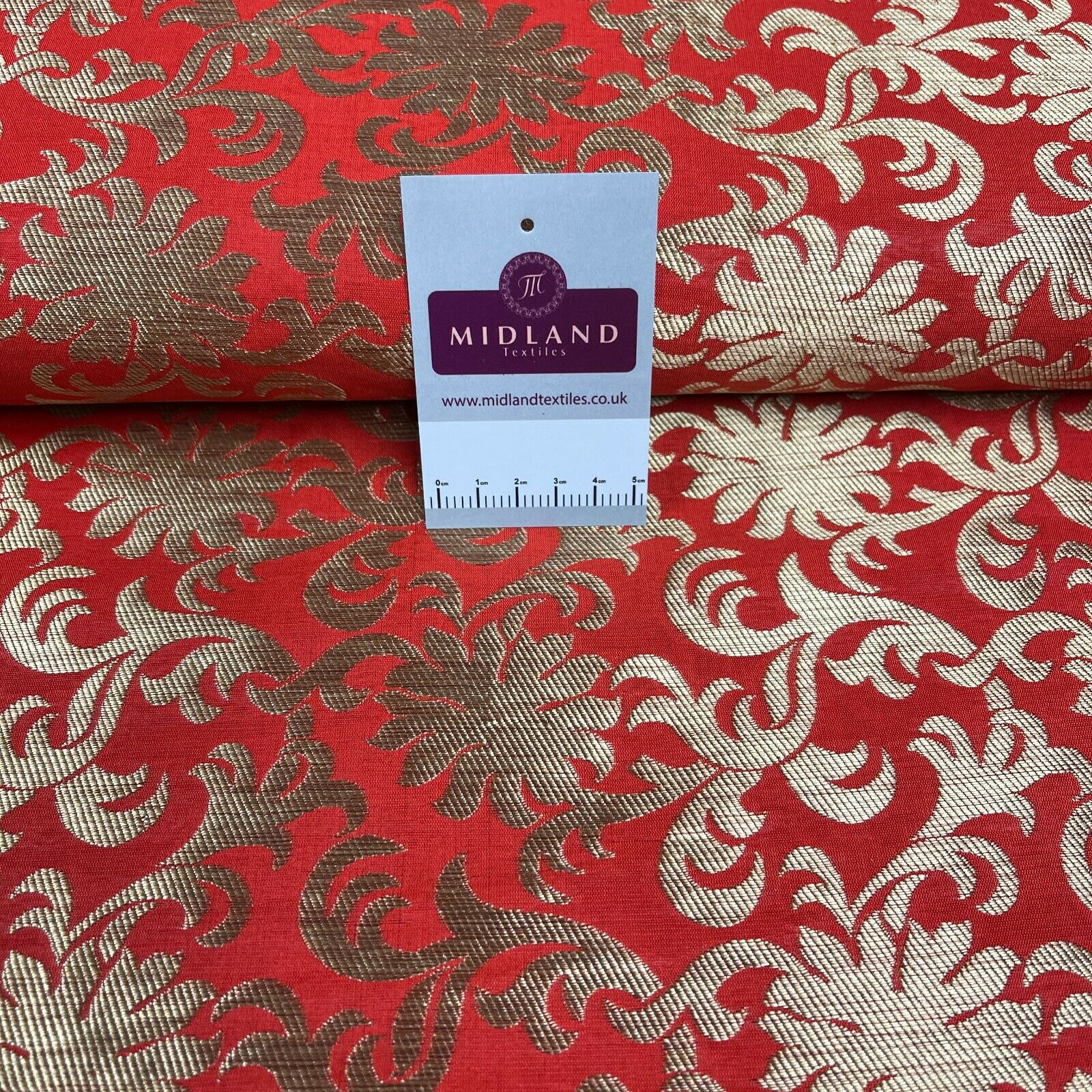 Floral ornamental Indian Brocade waistcoat fabric M1508 Mtex