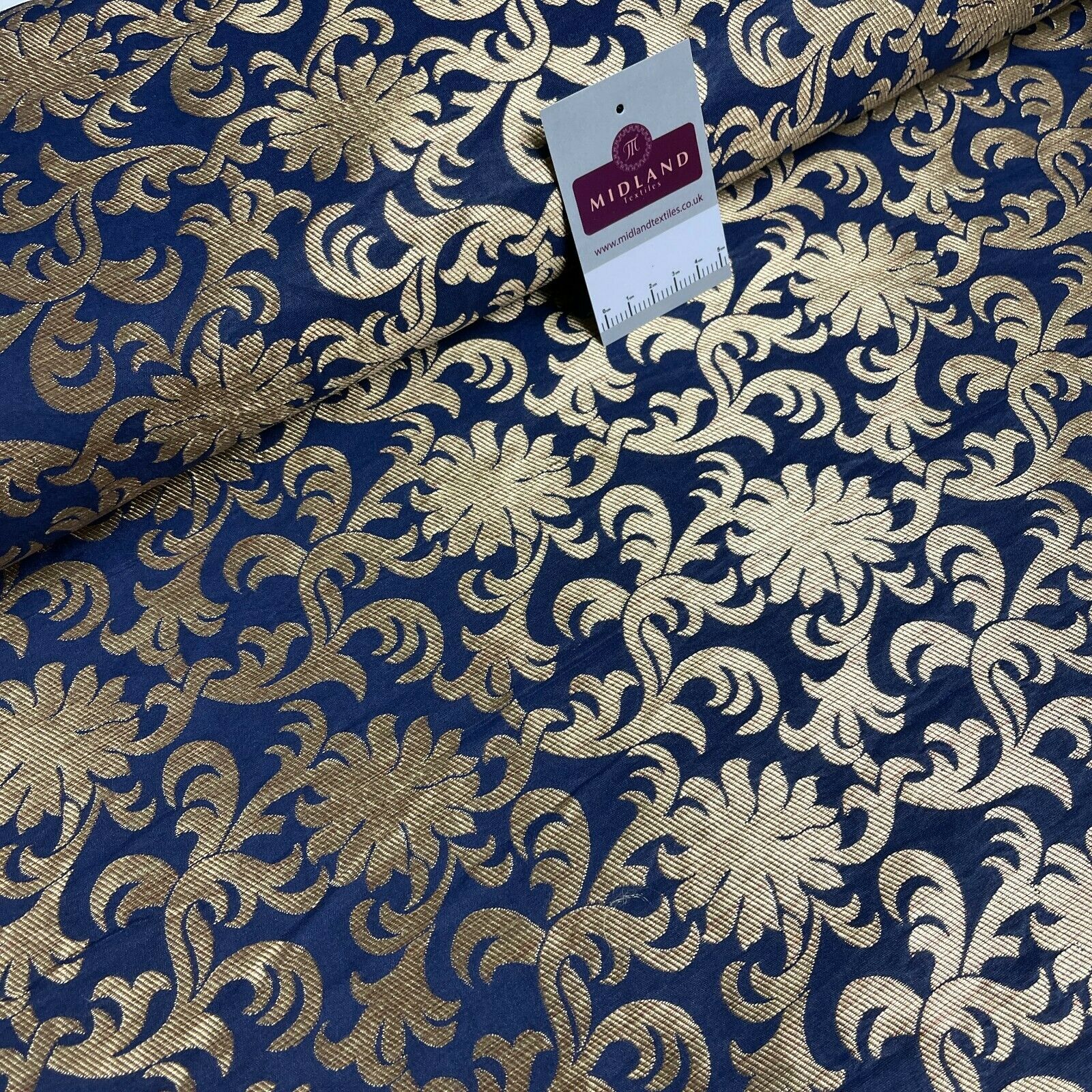Floral ornamental Indian Brocade waistcoat fabric M1508 Mtex