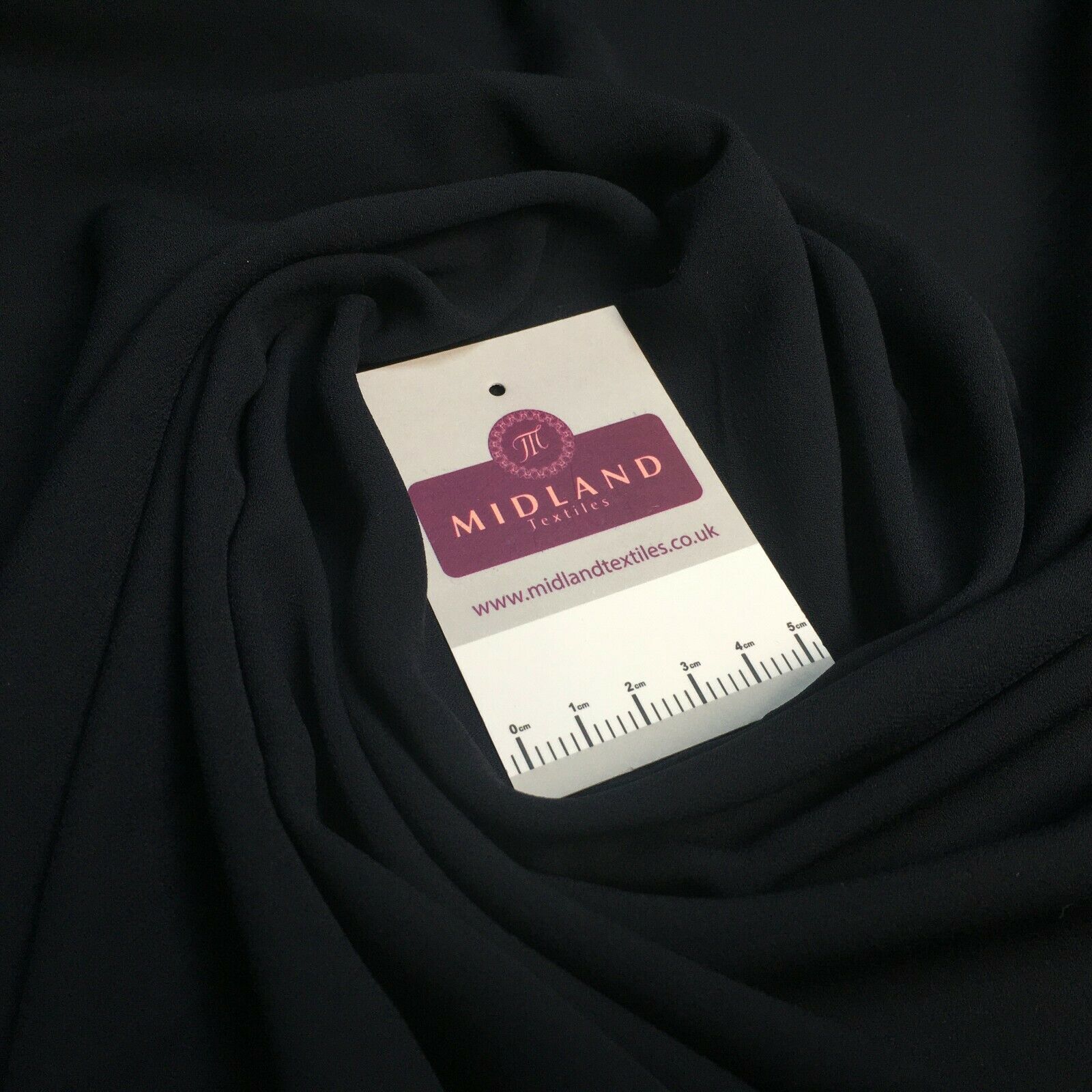 Navy Ornamental Paisley Navy Print &Plain Georgette Dress Fabric M1549 Mtex