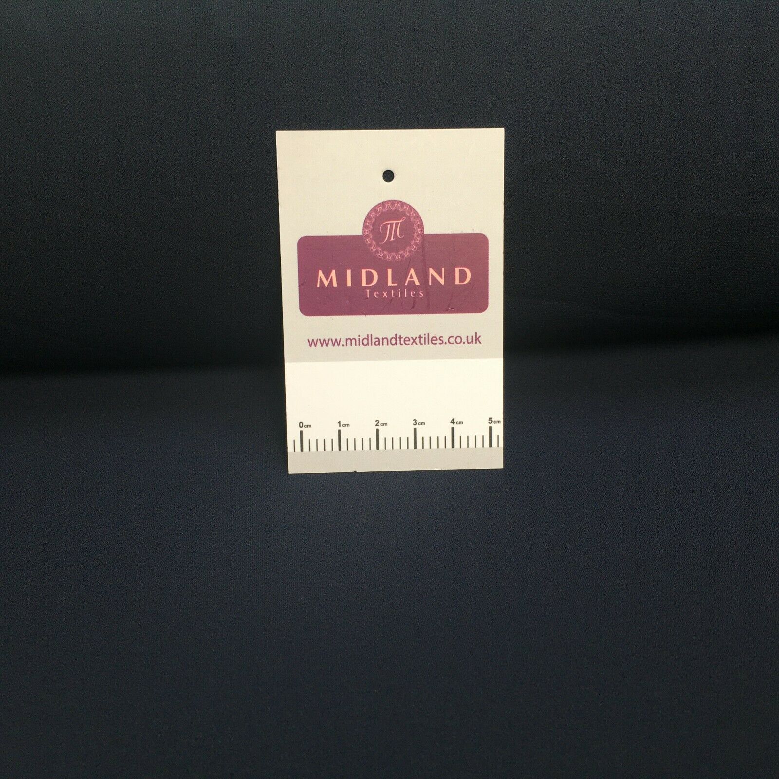 Navy Ornamental Paisley Navy Print &Plain Georgette Dress Fabric M1549 Mtex