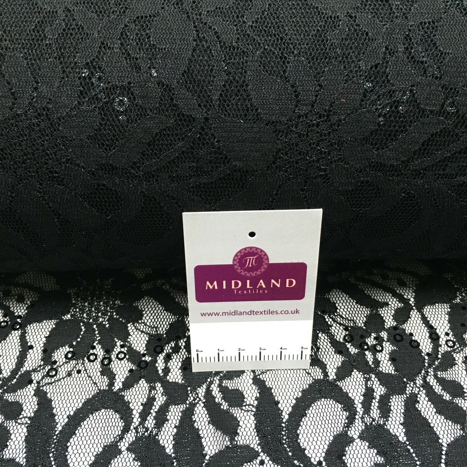 Bridal Raschel floral Lace corded with sequins dress fabric M1434