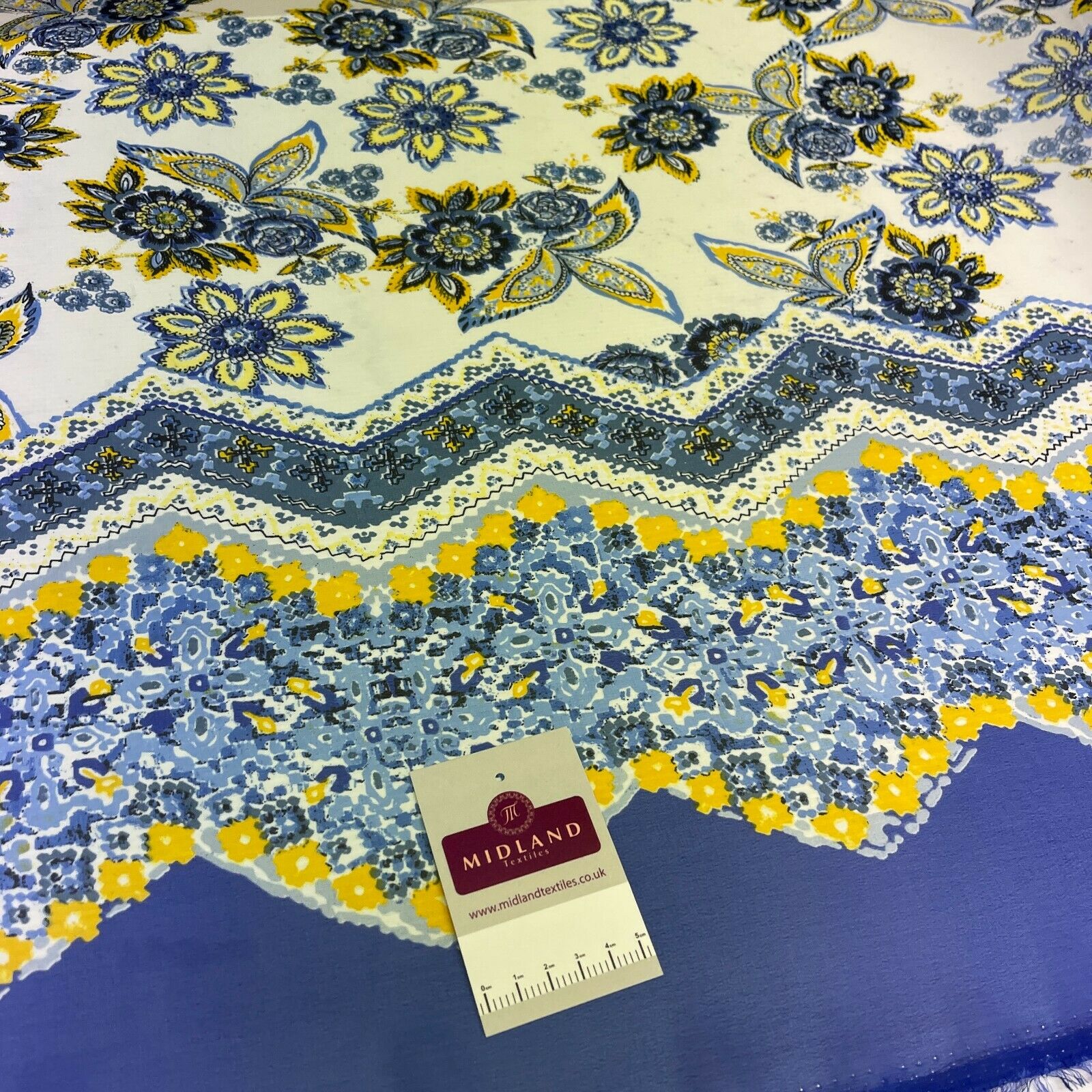 Mixed Designs Floral ornamental Chiffon Georgette Dress scarf Fabric M1556 Mtex