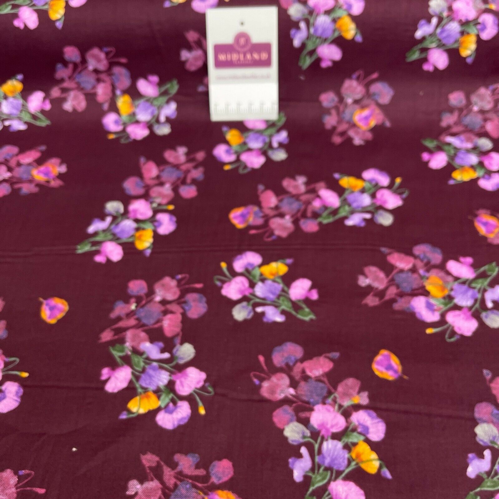 Floral Silky Soft 100% Cotton Lawn Dress Fabric M1558 Mtex