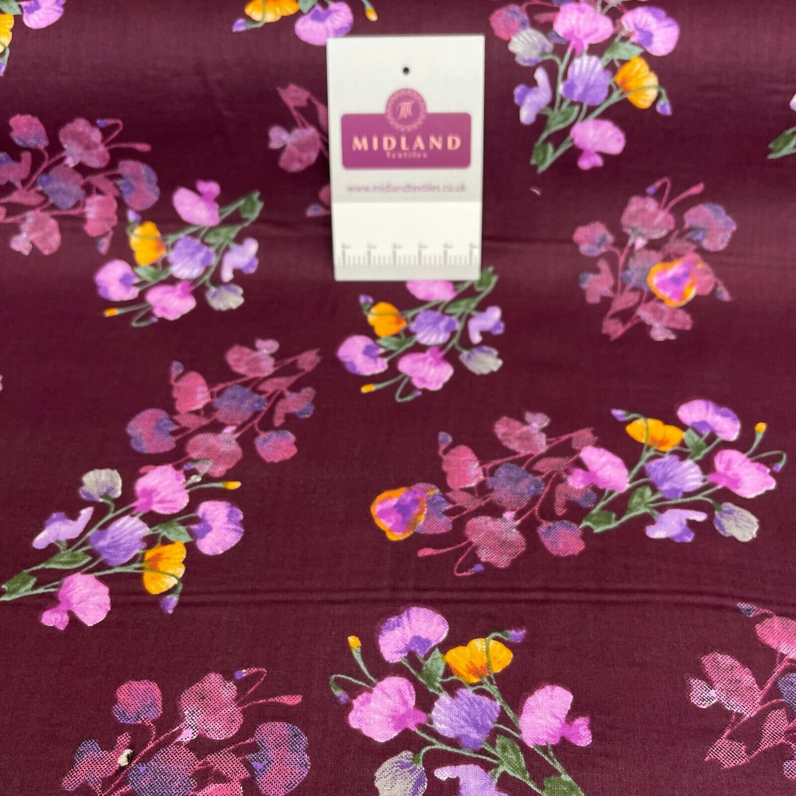 Floral Silky Soft 100% Cotton Lawn Dress Fabric M1558 Mtex