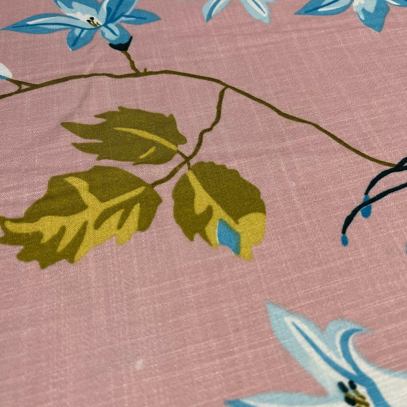 Large Floral Linen Rayon Dress Fabric M1574 Mtex