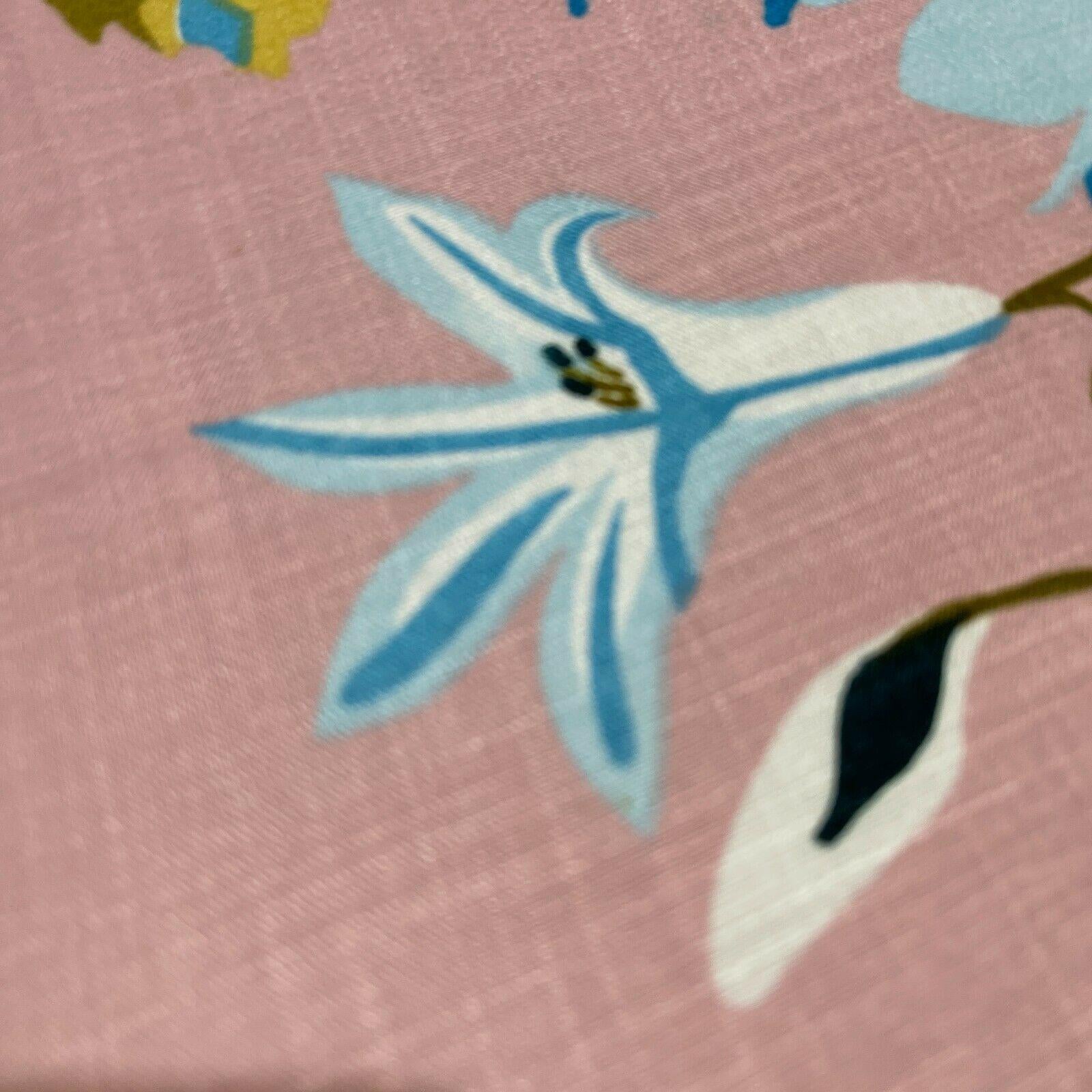 handicap Stewart ø Drik Stor blomstret linned rayon kjole stof m1574 mtex - midland tekstiler