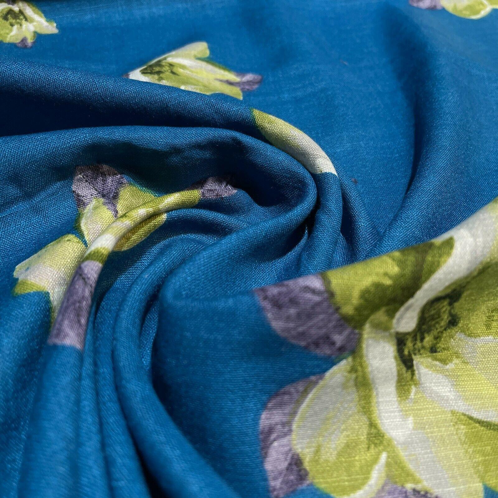 Floral Linen Rayon Dress Fabric M1573 Mtex