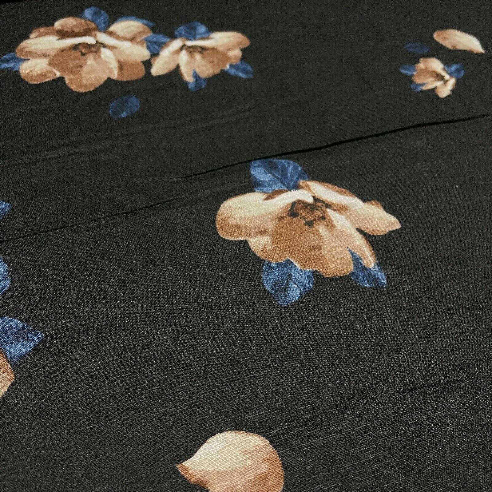 Floral Linen Rayon Dress Fabric M1573 Mtex