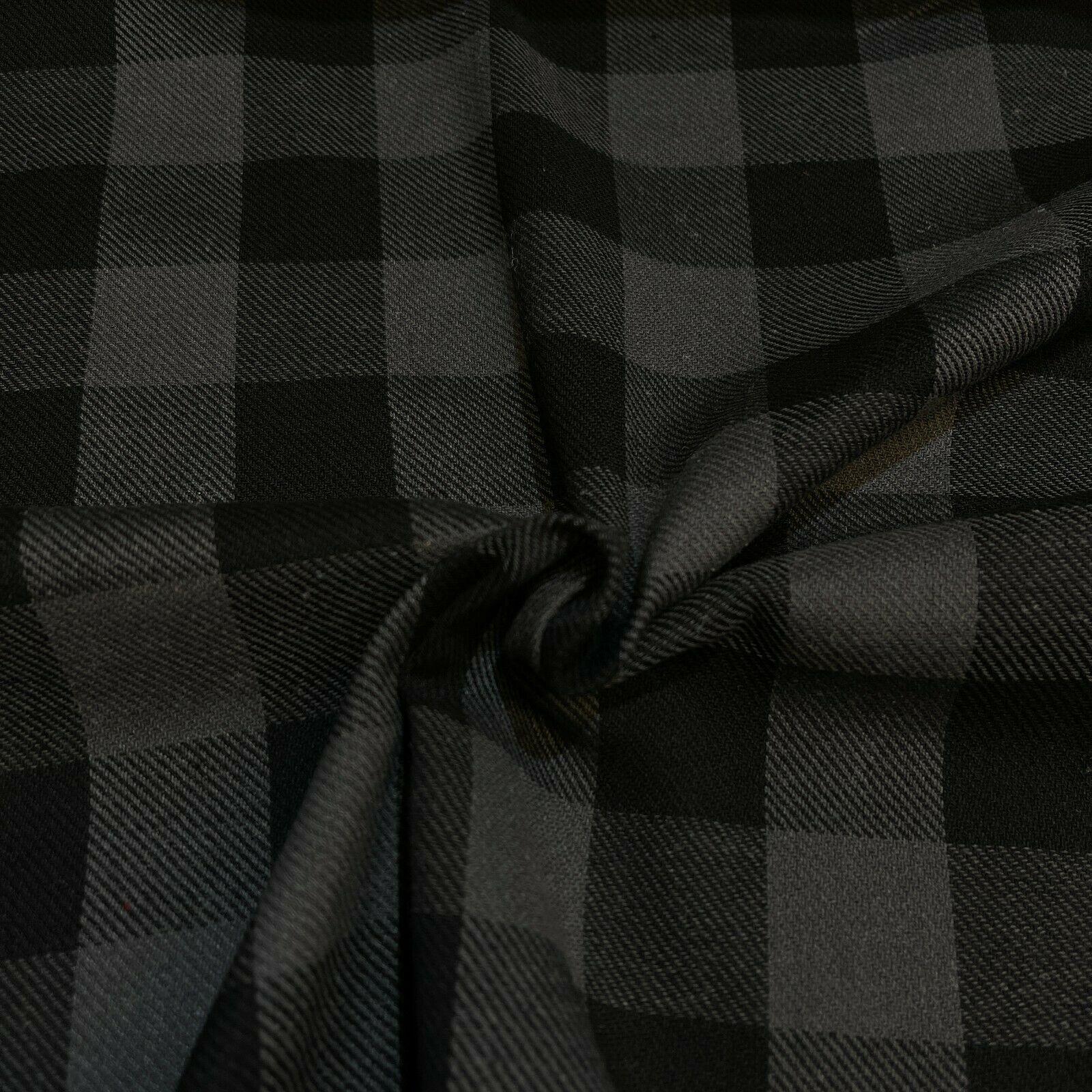 Soft Brushed Tartan Check Plaid Winceyette printed Fabric 55 inches wide MA1580