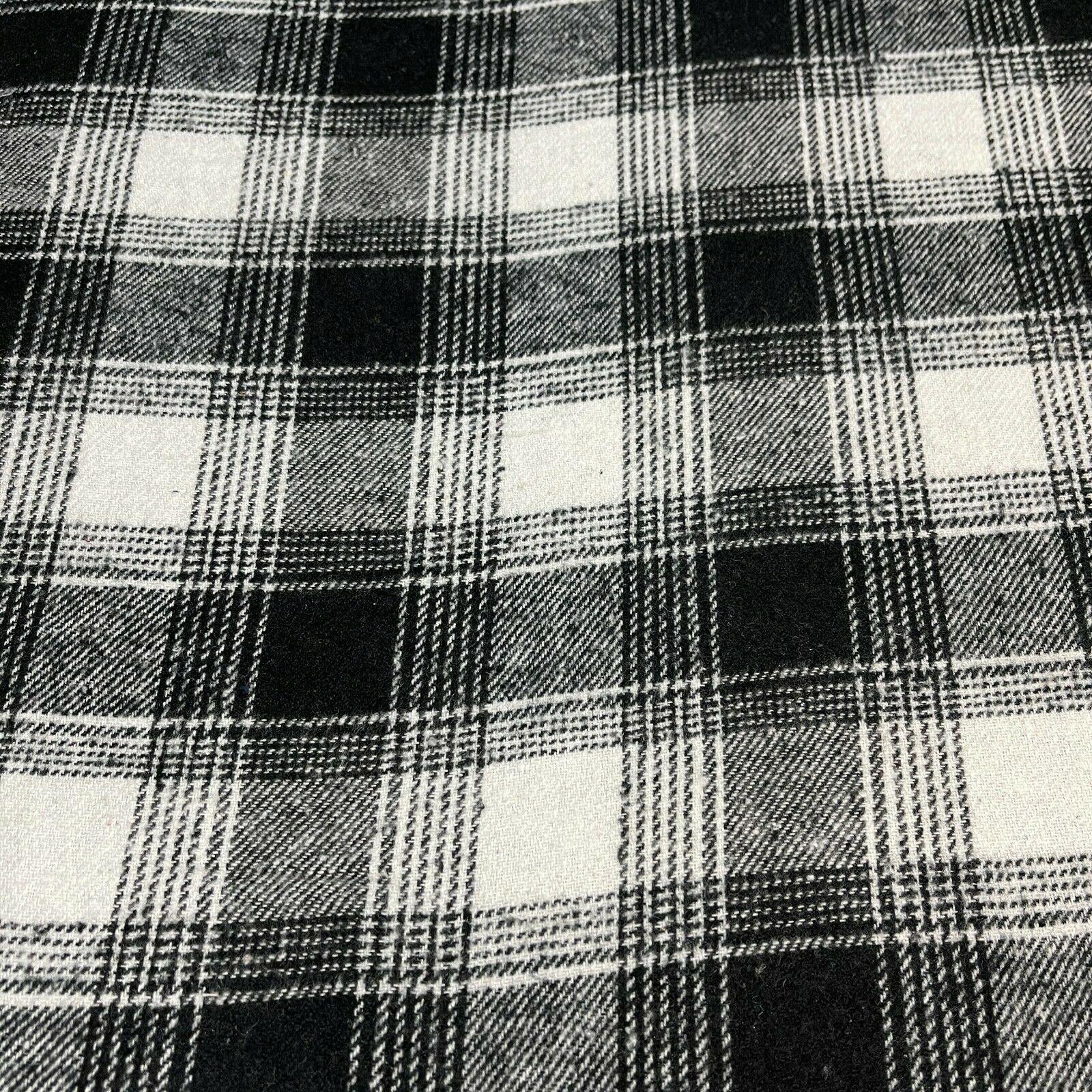 Soft Brushed Tartan Check Plaid Winceyette printed Fabric 55 inches wide MA1580