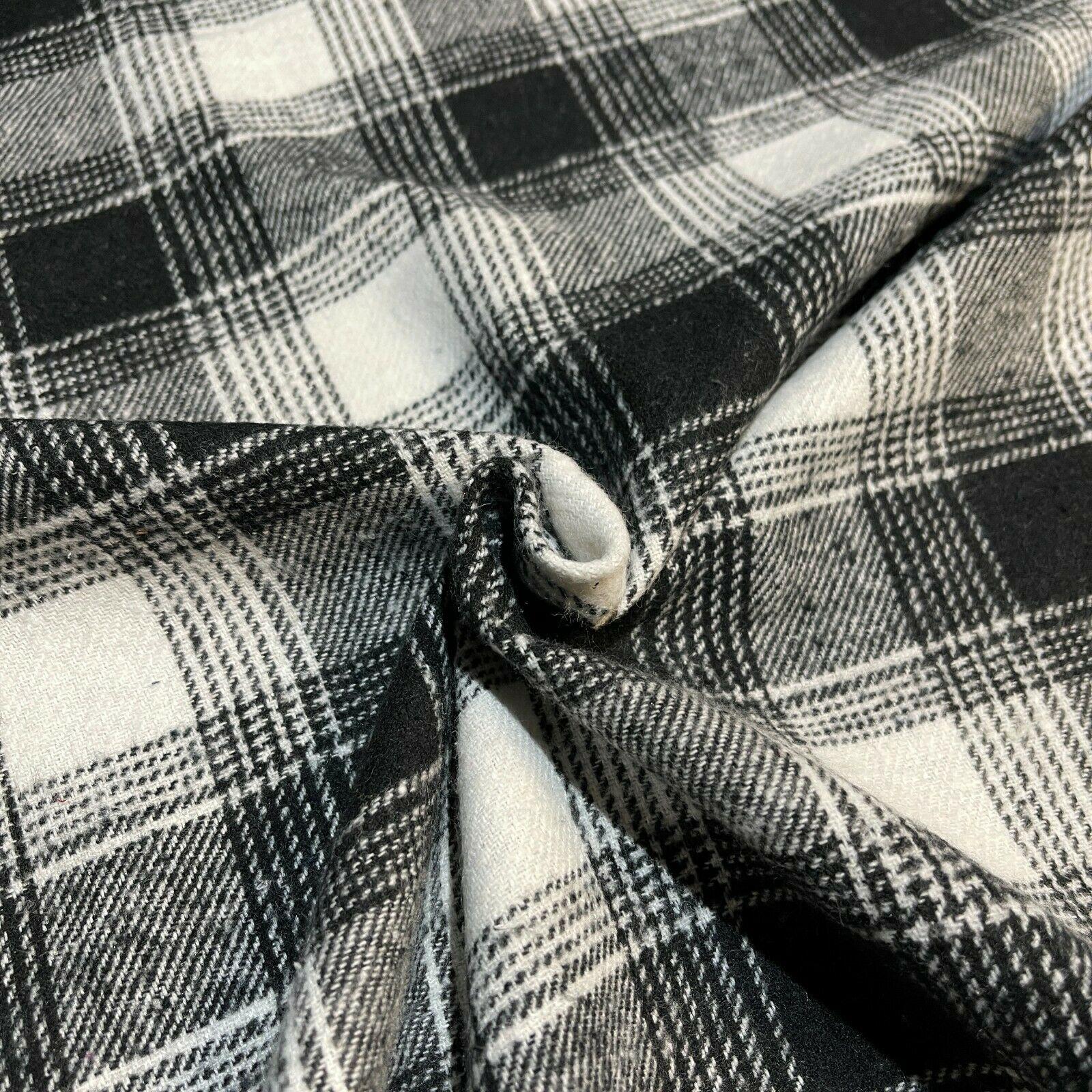 Soft Brushed Tartan Check Plaid Winceyette printed Fabric 55 inches wide MA1580