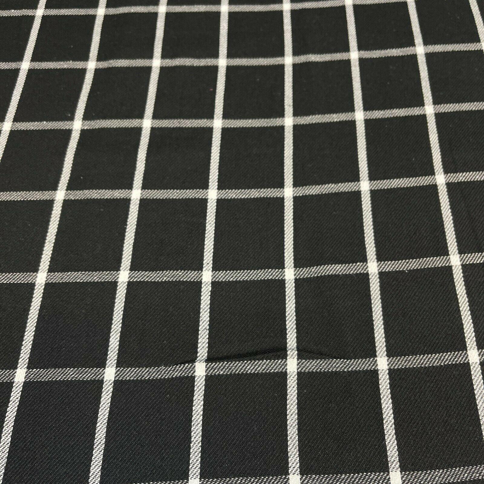 Soft Brushed Tartan Check Plaid Winceyette printed Fabric 55 inches wide MA1580