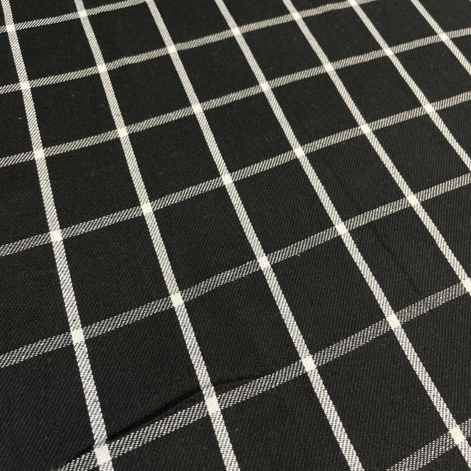 Soft Brushed Tartan Check Plaid Winceyette printed Fabric 55 inches wide MA1580