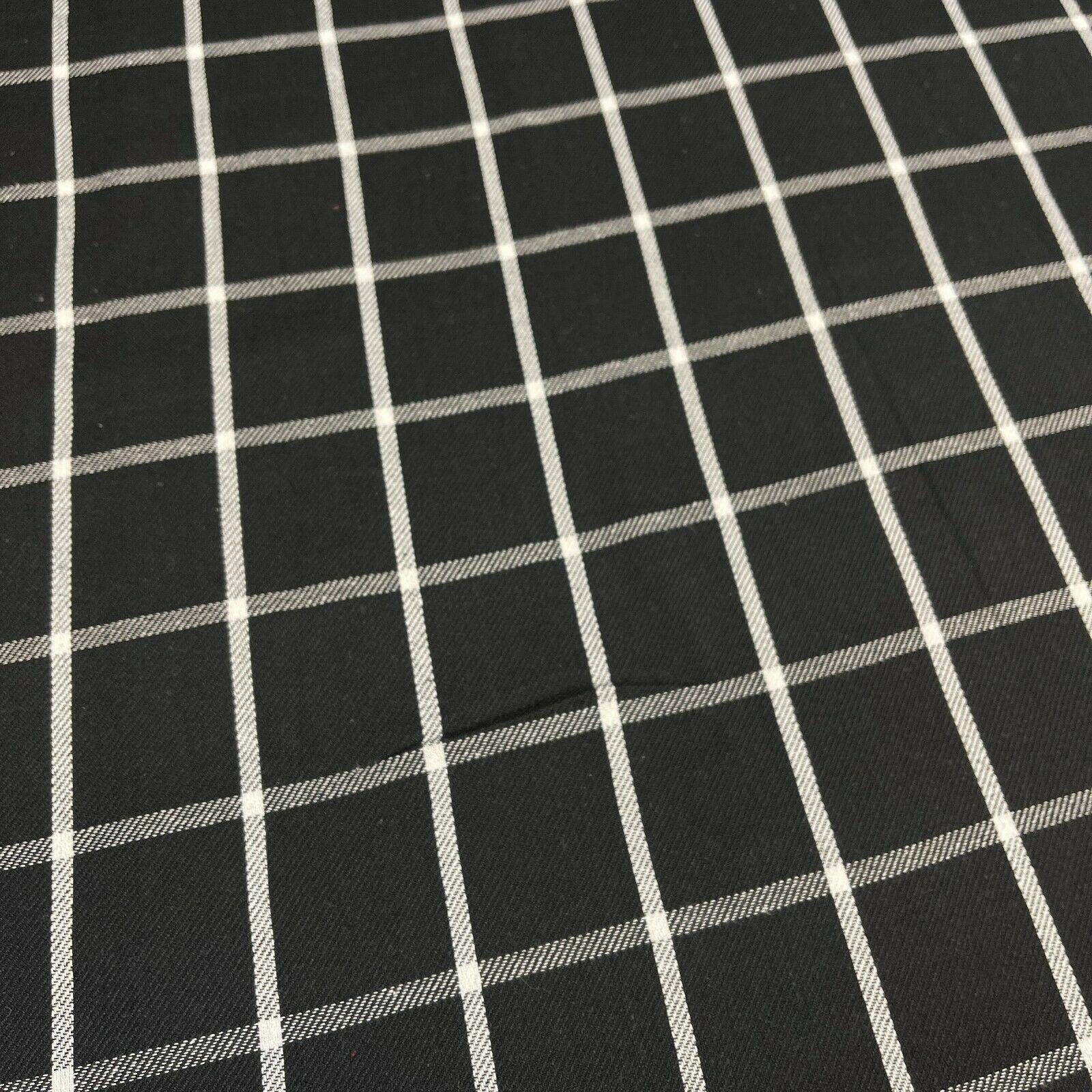 Soft Brushed Tartan Check Plaid Winceyette printed Fabric 55 inches wide MA1580