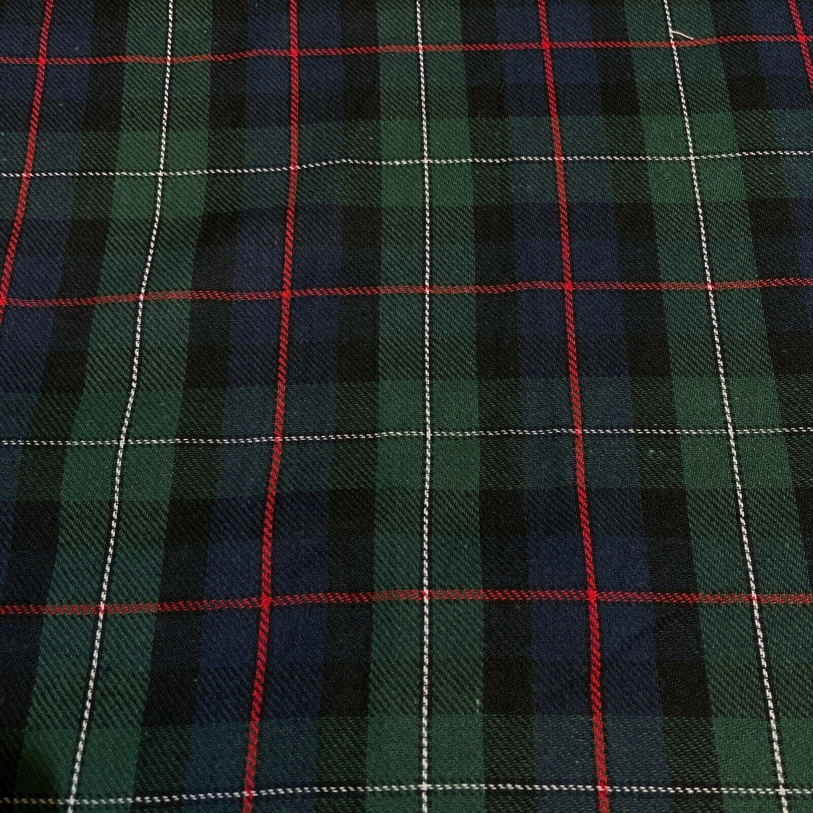 Soft Brushed Tartan Check Plaid Winceyette printed Fabric 55 inches wide MA1580