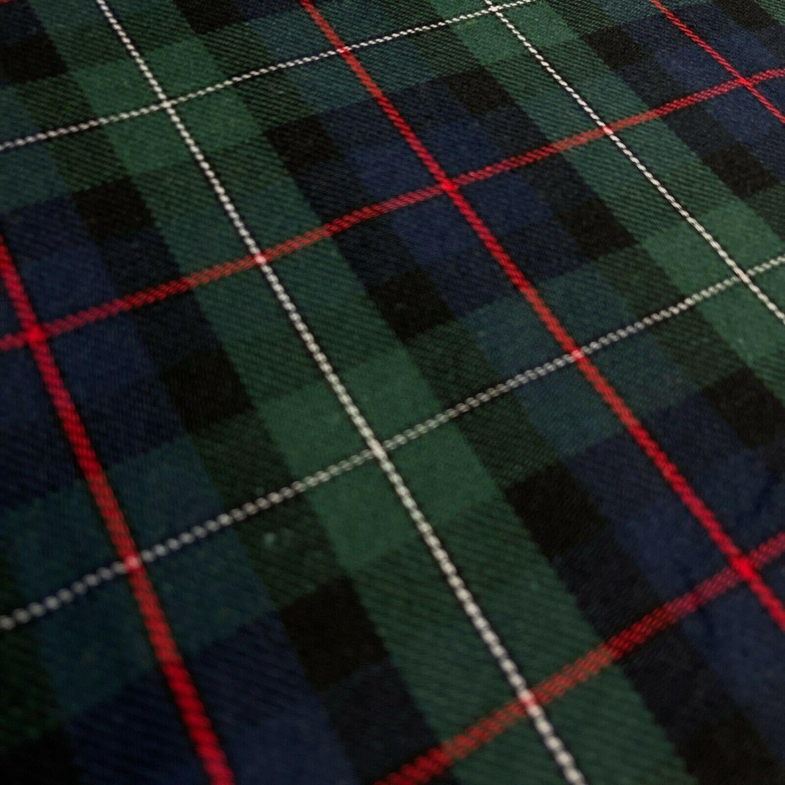 Soft Brushed Tartan Check Plaid Winceyette printed Fabric 55 inches wide MA1580