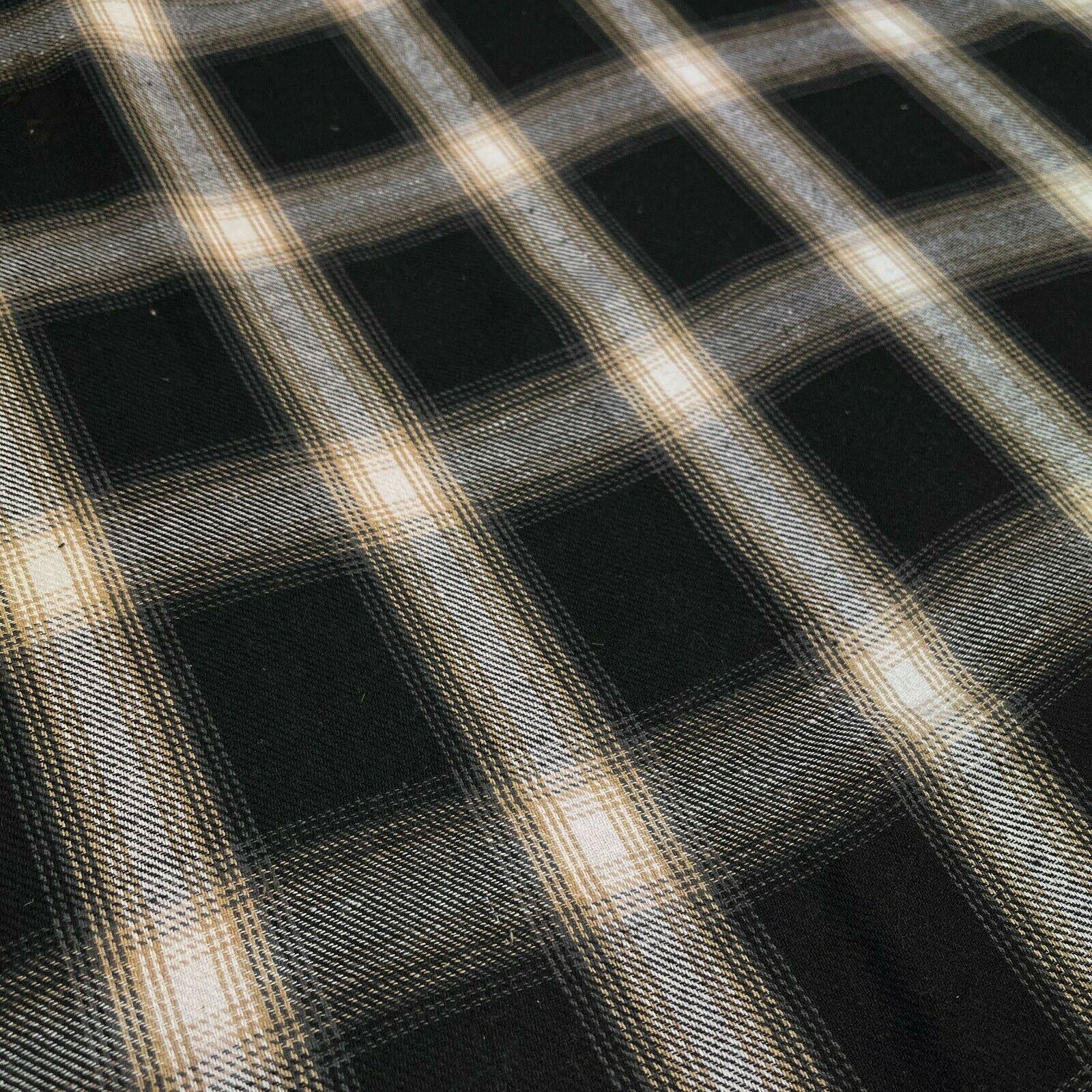 Soft Brushed Tartan Check Plaid Winceyette printed Fabric 55 inches wide MA1580