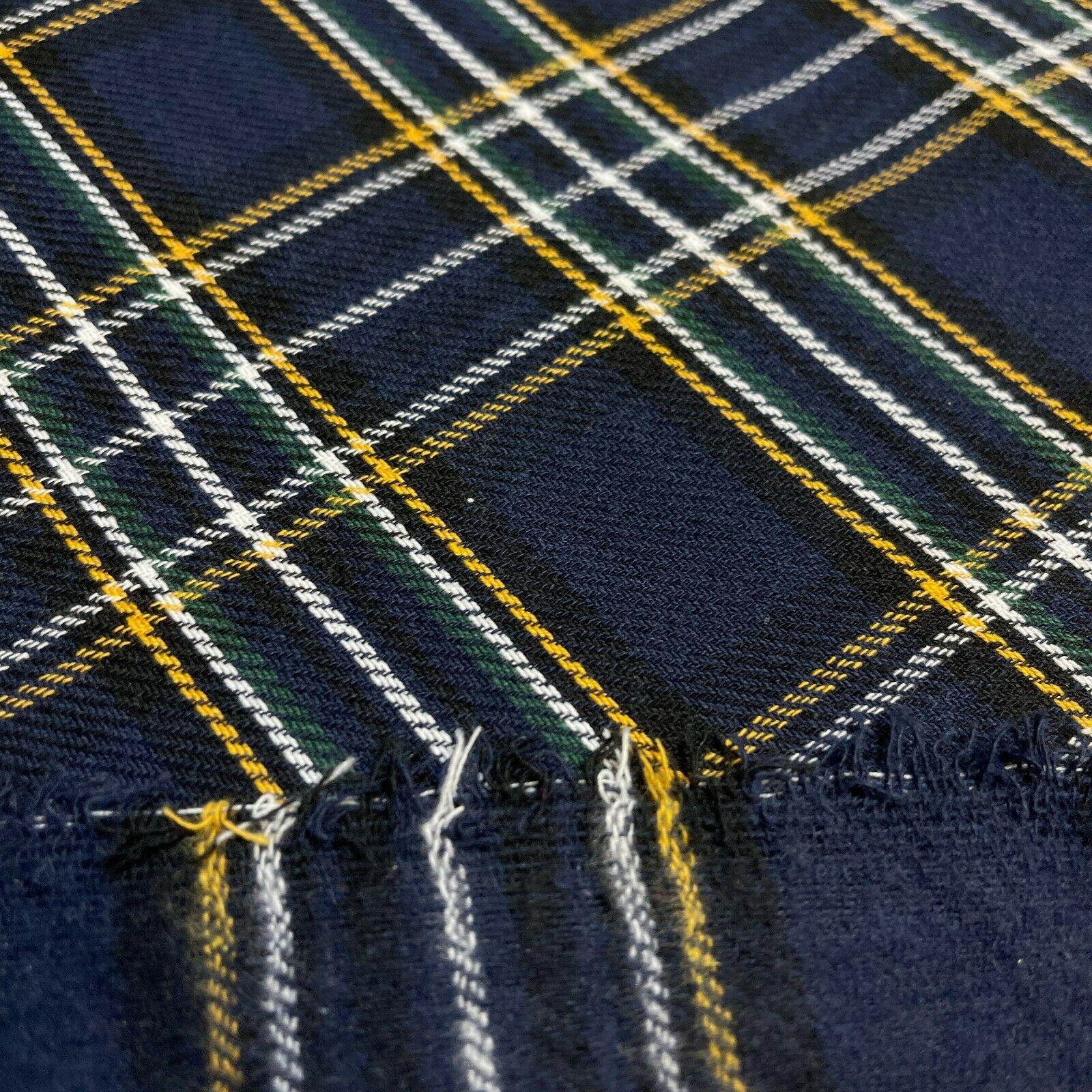 Soft Brushed Tartan Check Plaid Winceyette printed Fabric 55 inches wide MA1580
