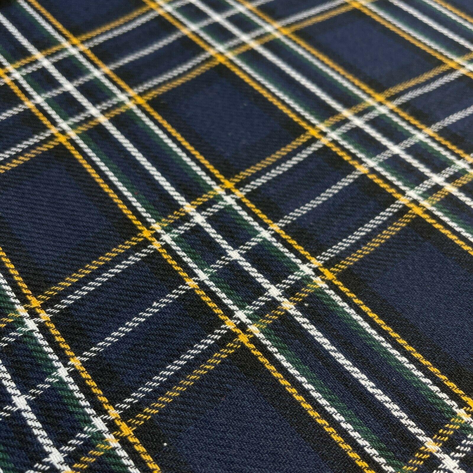 Soft Brushed Tartan Check Plaid Winceyette printed Fabric 55 inches wide MA1580