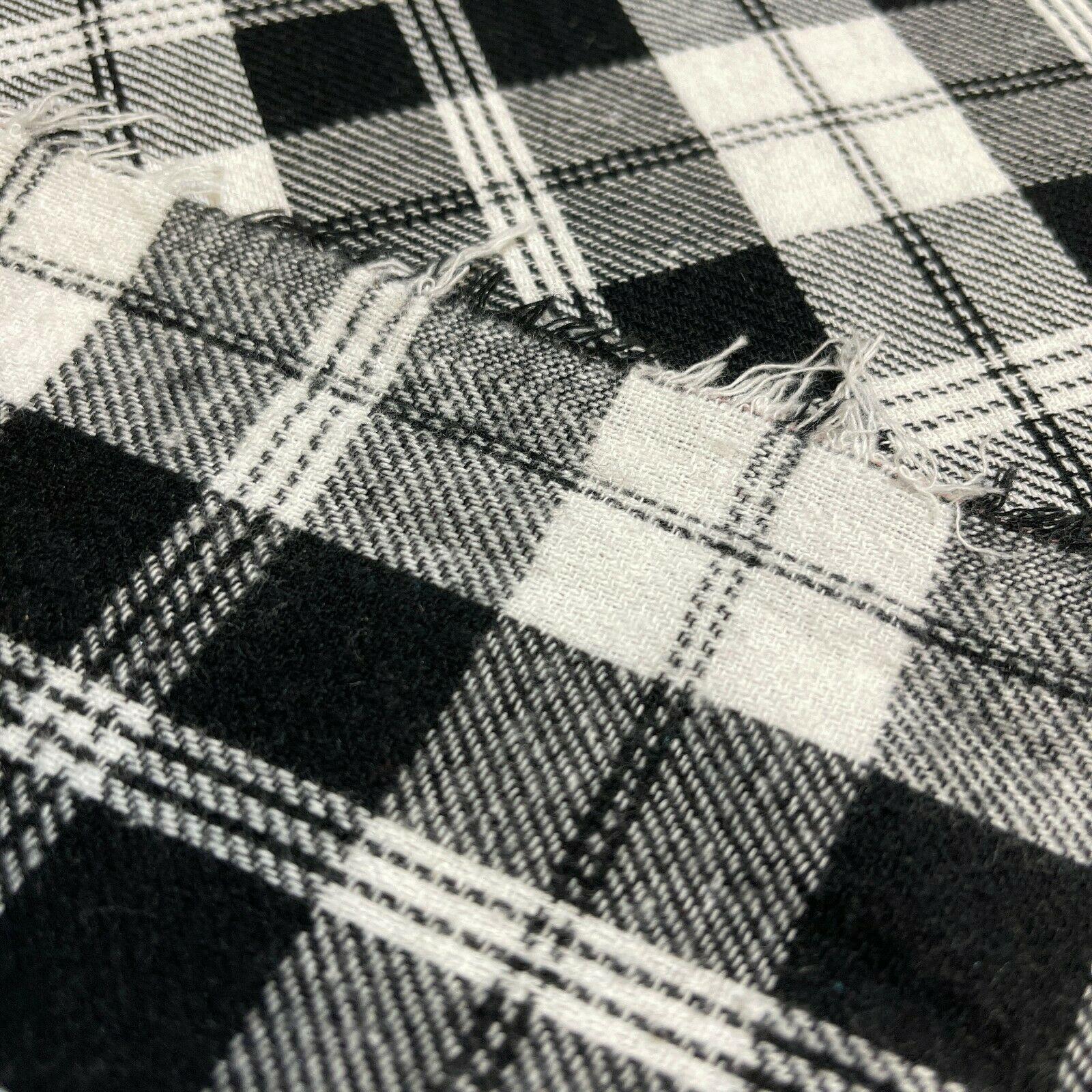 Soft Brushed Tartan Check Plaid Winceyette printed Fabric 55 inches wide MA1580