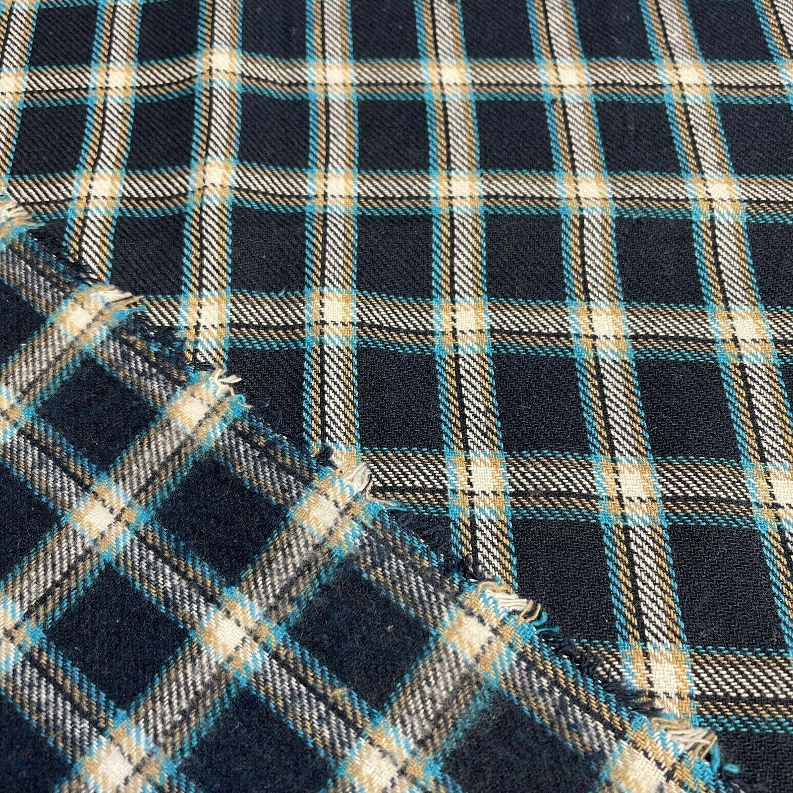 Soft Brushed Tartan Check Plaid Winceyette printed Fabric 55 inches wide MA1580