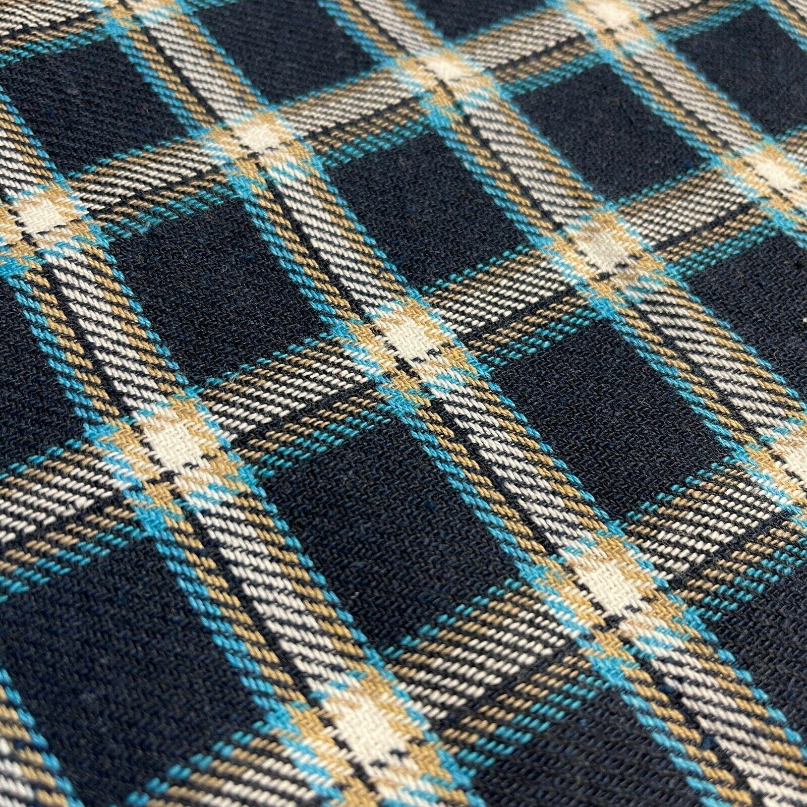 Soft Brushed Tartan Check Plaid Winceyette printed Fabric 55 inches wide MA1580