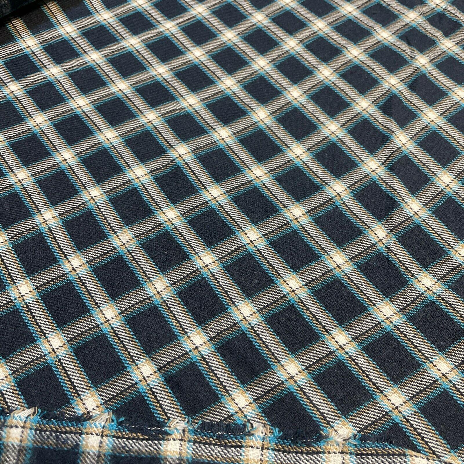 Soft Brushed Tartan Check Plaid Winceyette printed Fabric 55 inches wide MA1580