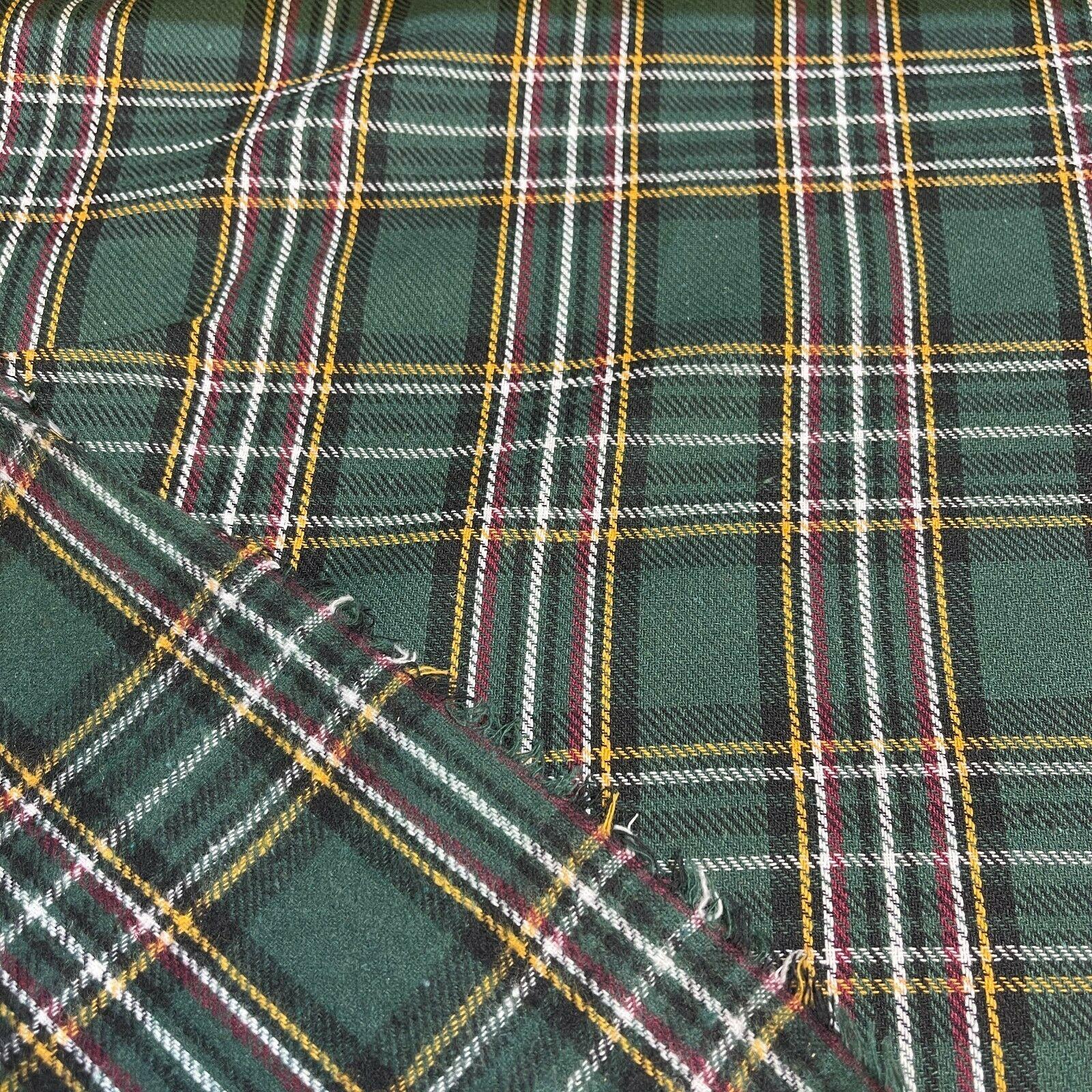 Soft Brushed Tartan Check Plaid Winceyette printed Fabric 55 inches wide MA1580
