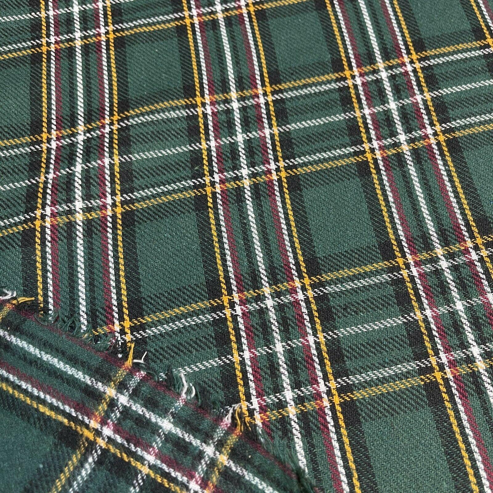 Soft Brushed Tartan Check Plaid Winceyette printed Fabric 55 inches wide MA1580