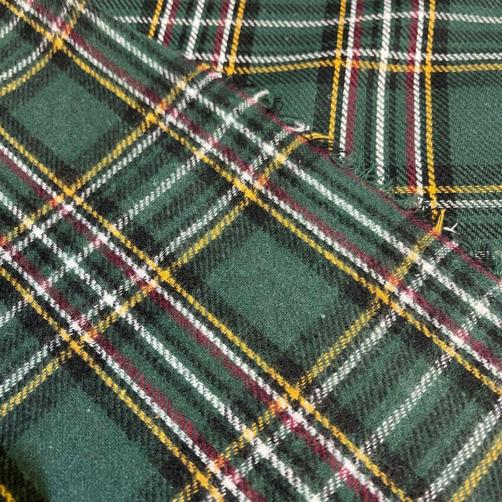 Soft Brushed Tartan Check Plaid Winceyette printed Fabric 55 inches wide MA1580