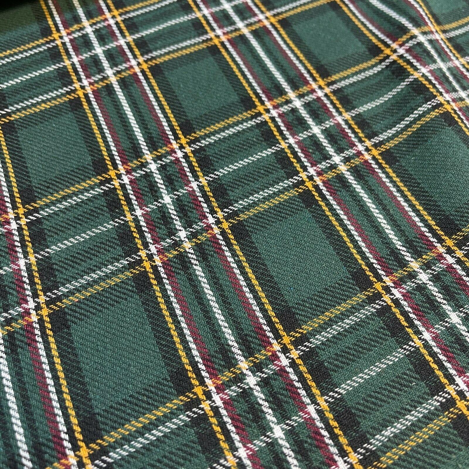 Soft Brushed Tartan Check Plaid Winceyette printed Fabric 55 inches wide MA1580