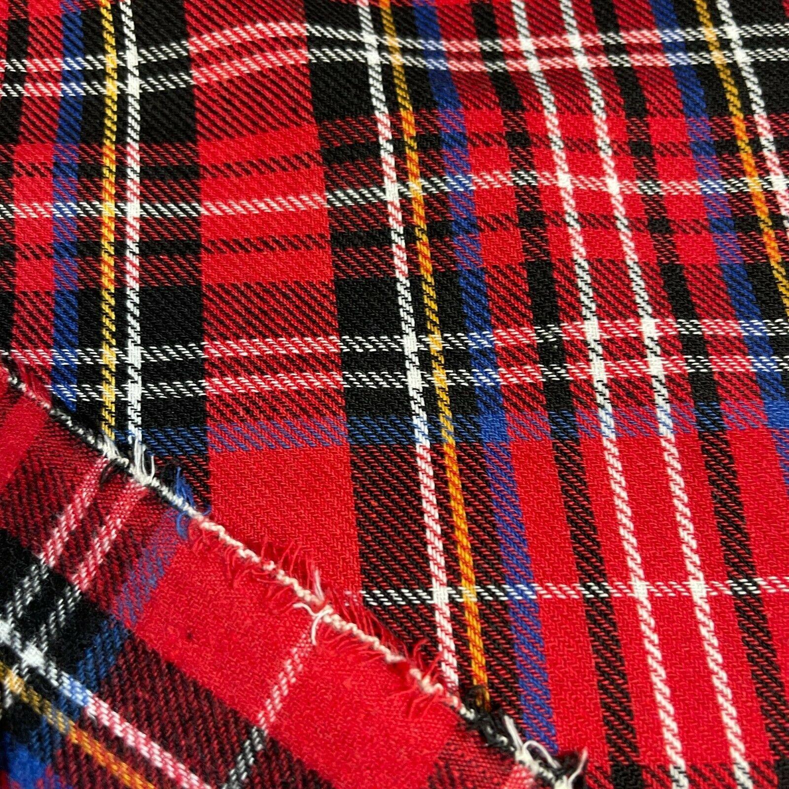 Soft Brushed Tartan Check Plaid Winceyette printed Fabric 55 inches wide MA1580