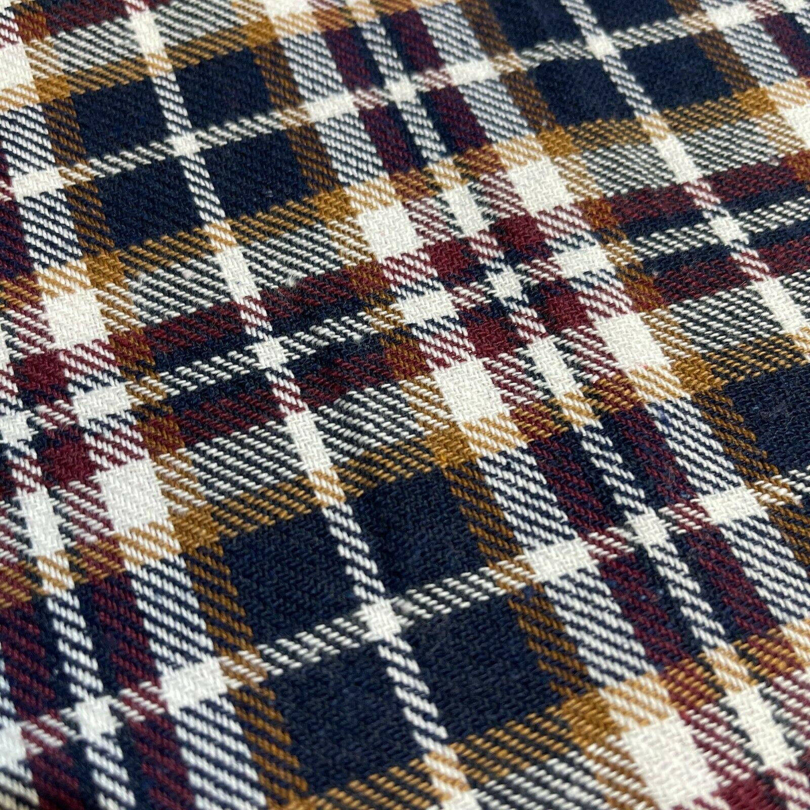 Soft Brushed Tartan Check Plaid Winceyette printed Fabric 55 inches wide MA1580