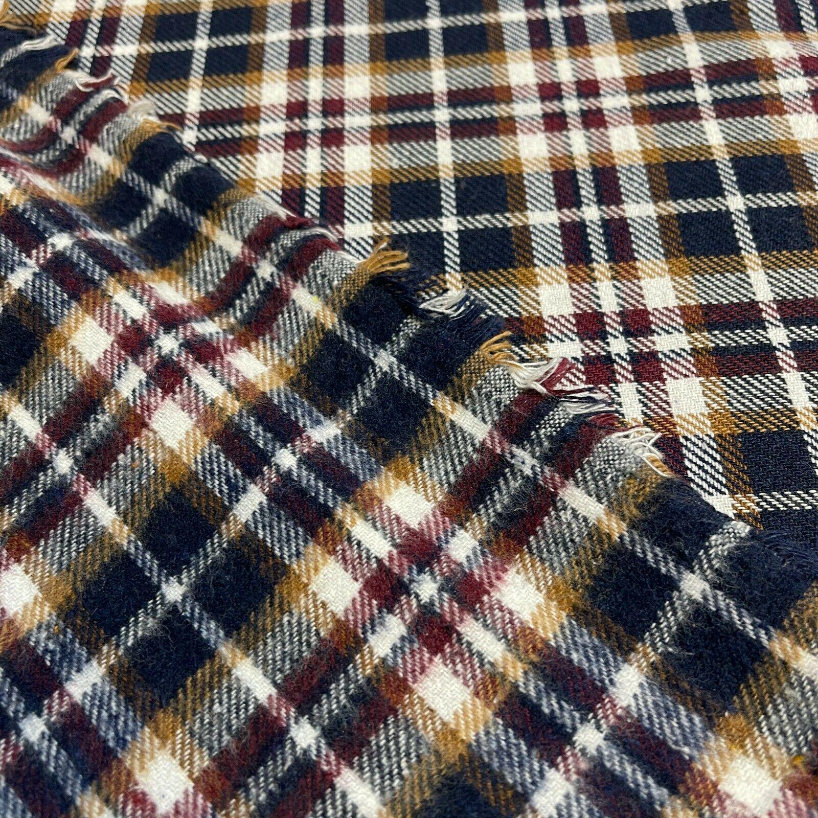 Soft Brushed Tartan Check Plaid Winceyette printed Fabric 55 inches wide MA1580